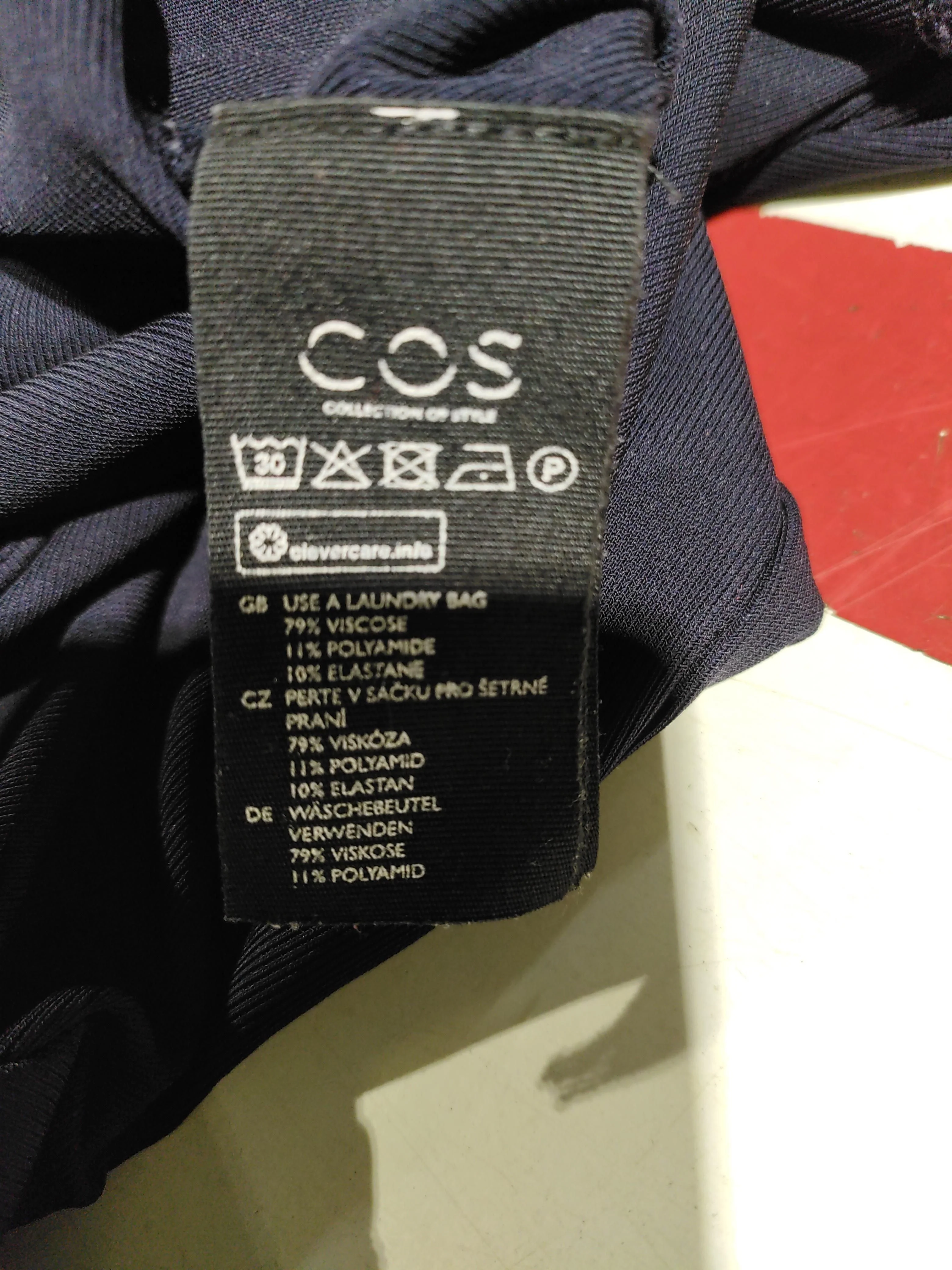 COS Women's Jumpsuit M Blue Viscose with Polyamide, Elastane Wide-Leg Jumpsuit - Image 7