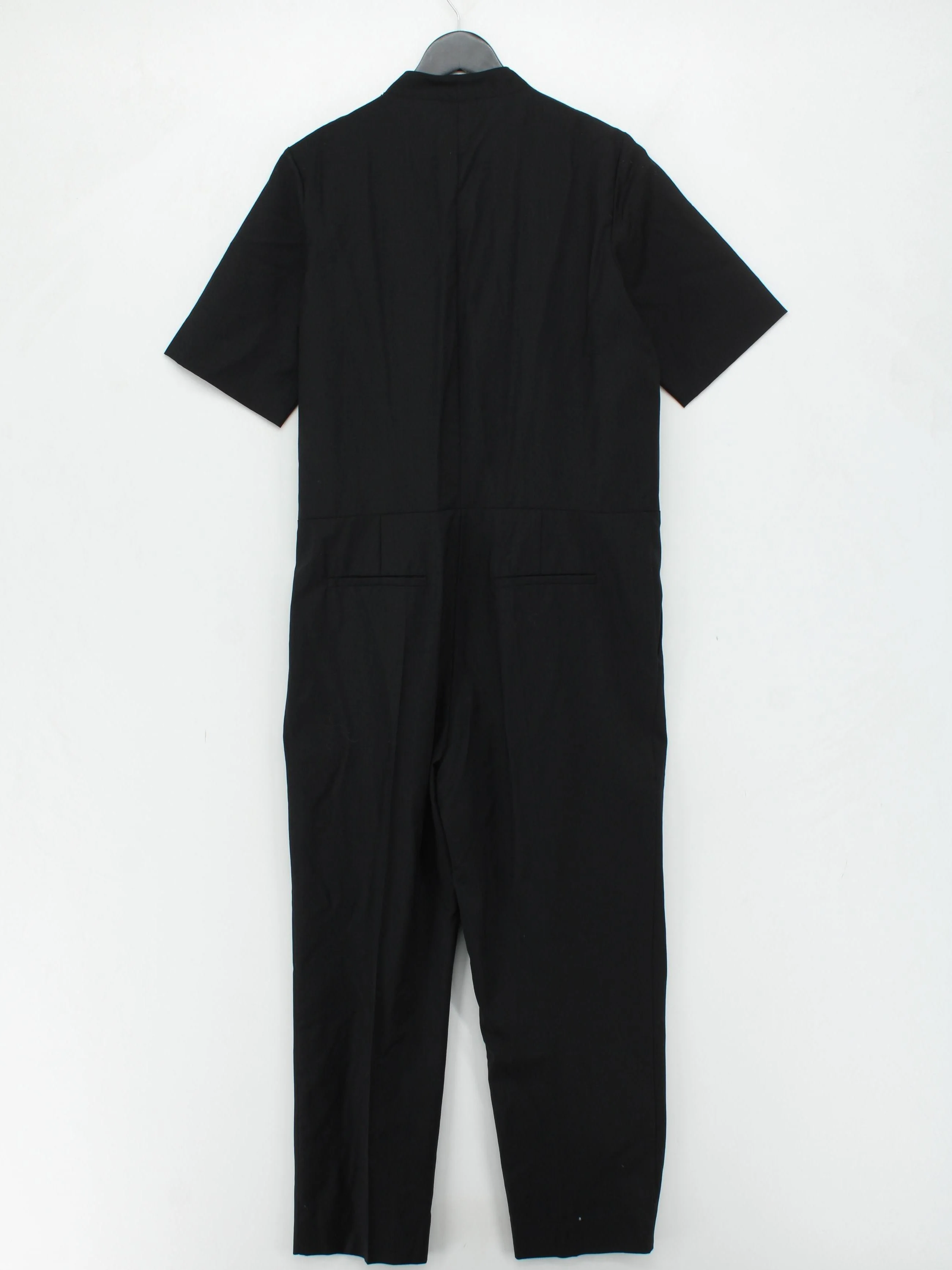 COS Women's Jumpsuit UK 12 Black 100% Wool Tapered Jumpsuit - Image 2