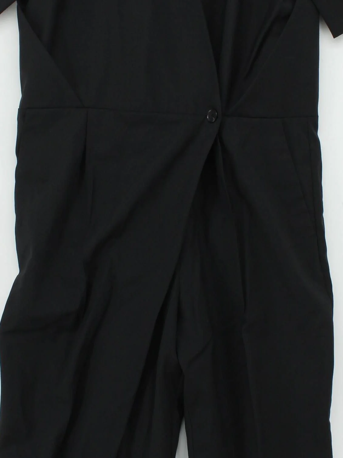 COS Women's Jumpsuit UK 12 Black 100% Wool Tapered Jumpsuit - Image 3