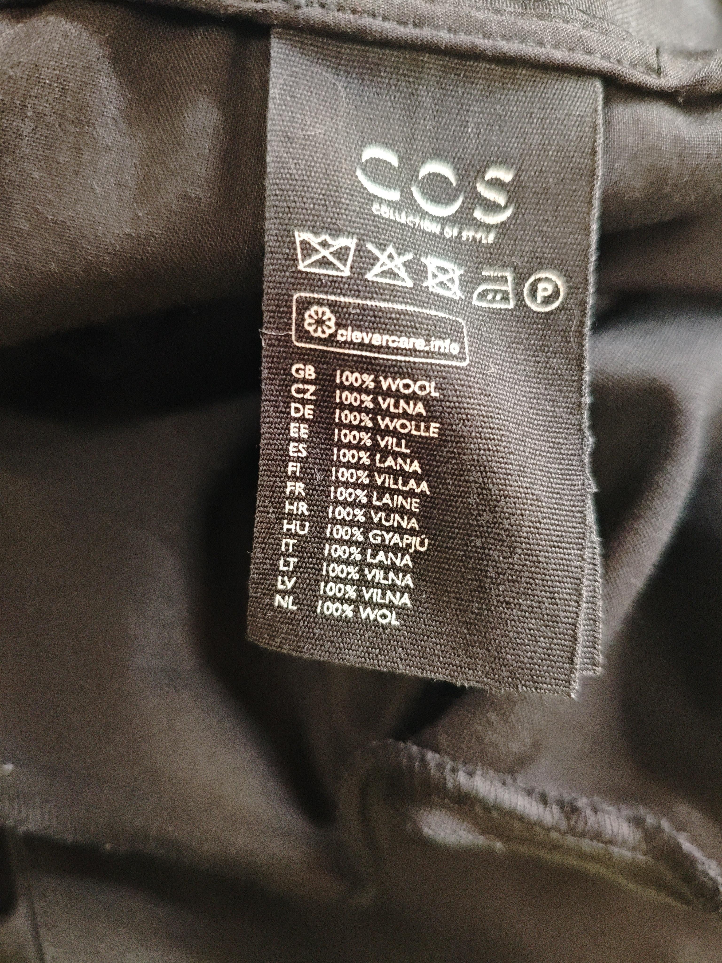 COS Women's Jumpsuit UK 12 Black 100% Wool Tapered Jumpsuit - Image 6