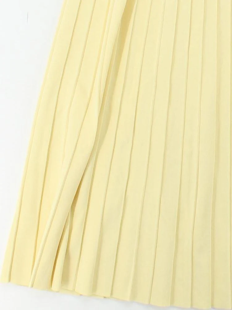 COS Women's Maxi Skirt S Yellow 100% Other Long Maxi - Image 4