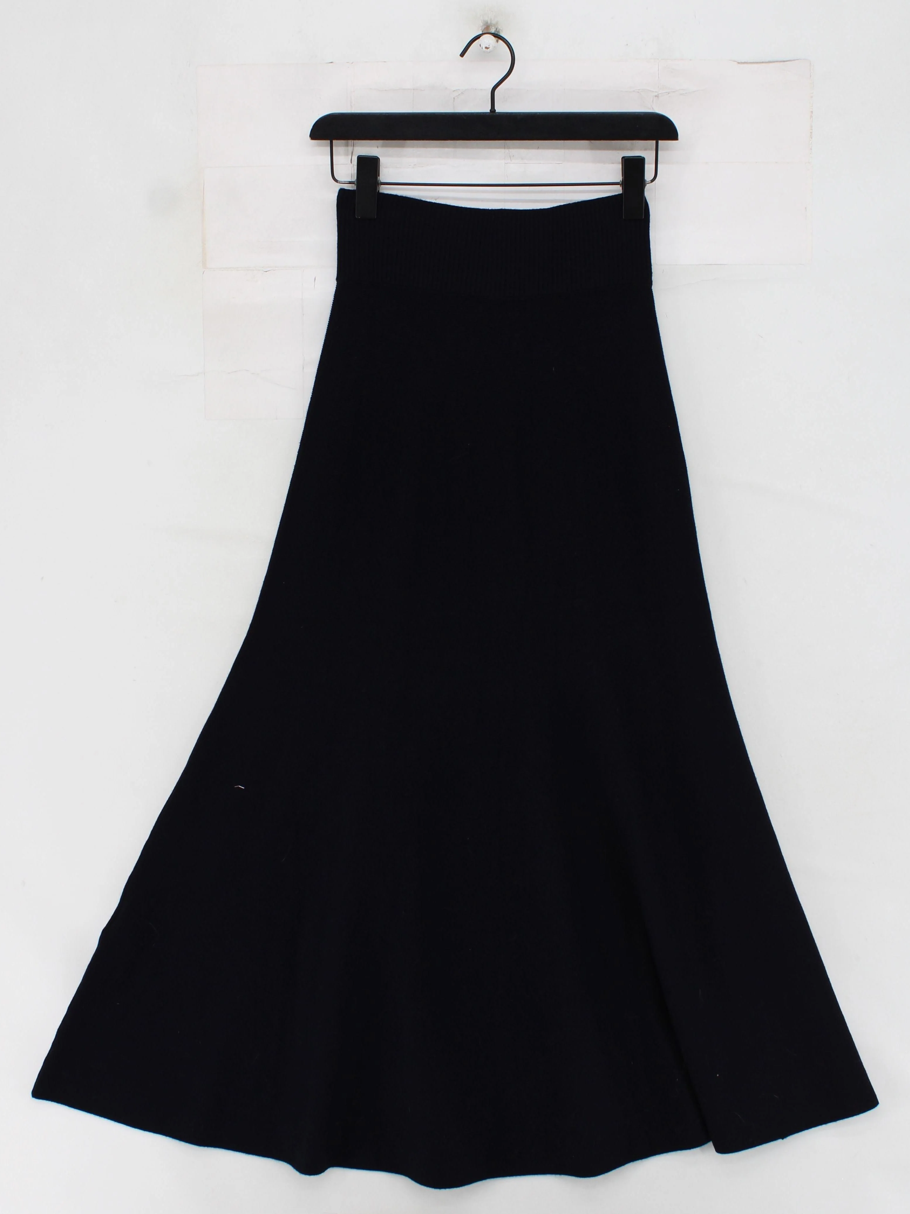 COS Women's Maxi Skirt XS Blue Wool with Lyocell Modal, Polyamide, Elastane Maxi - Image 2