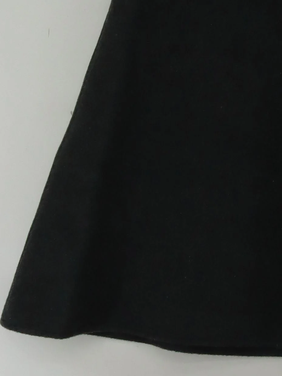 COS Women's Midi Skirt UK 12 Black Wool with Polyamide Midi A-Line - Image 4