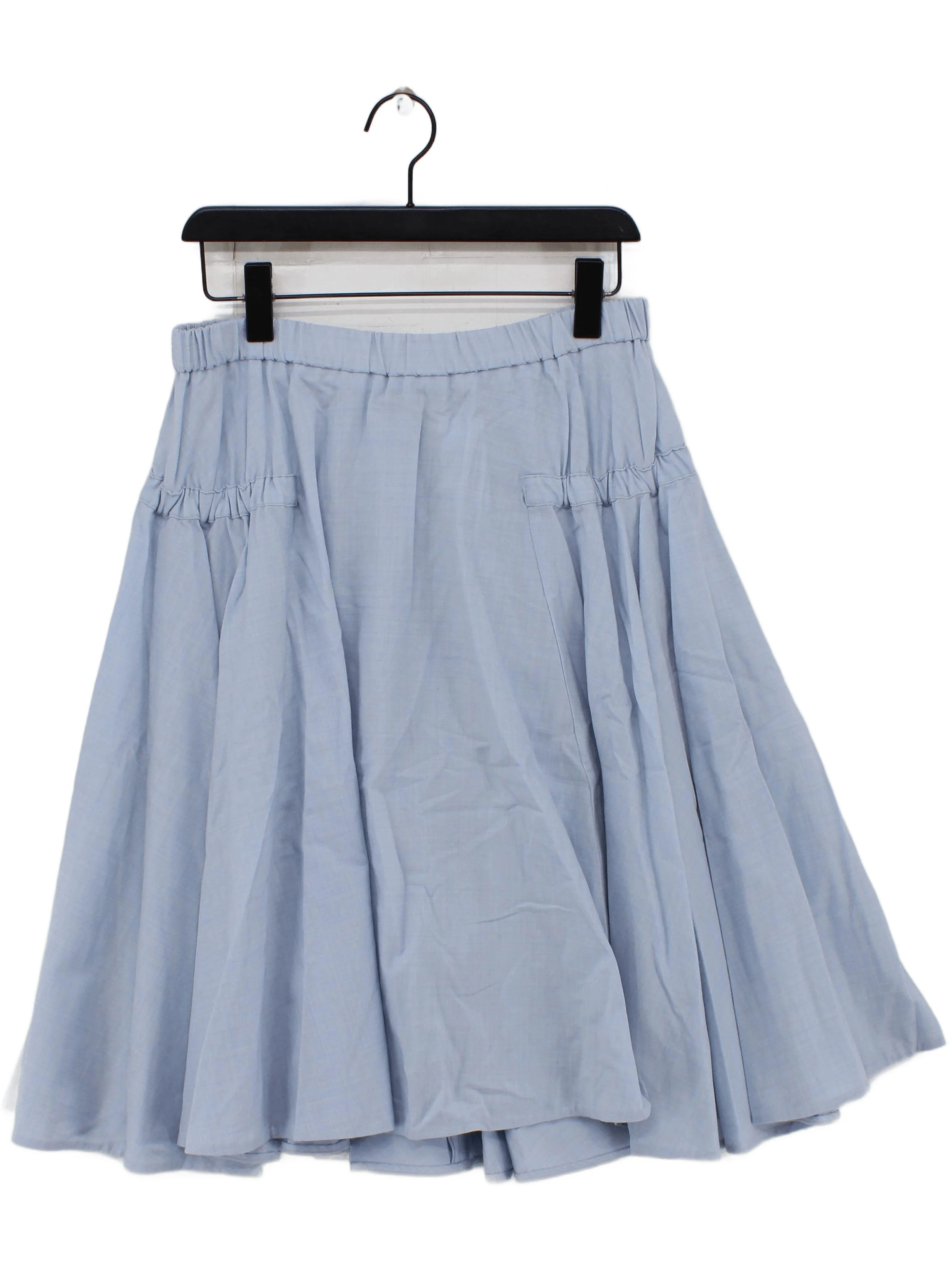 COS Women's Midi Skirt UK 12 Blue Wool with Elastane Midi A-Line New with tags