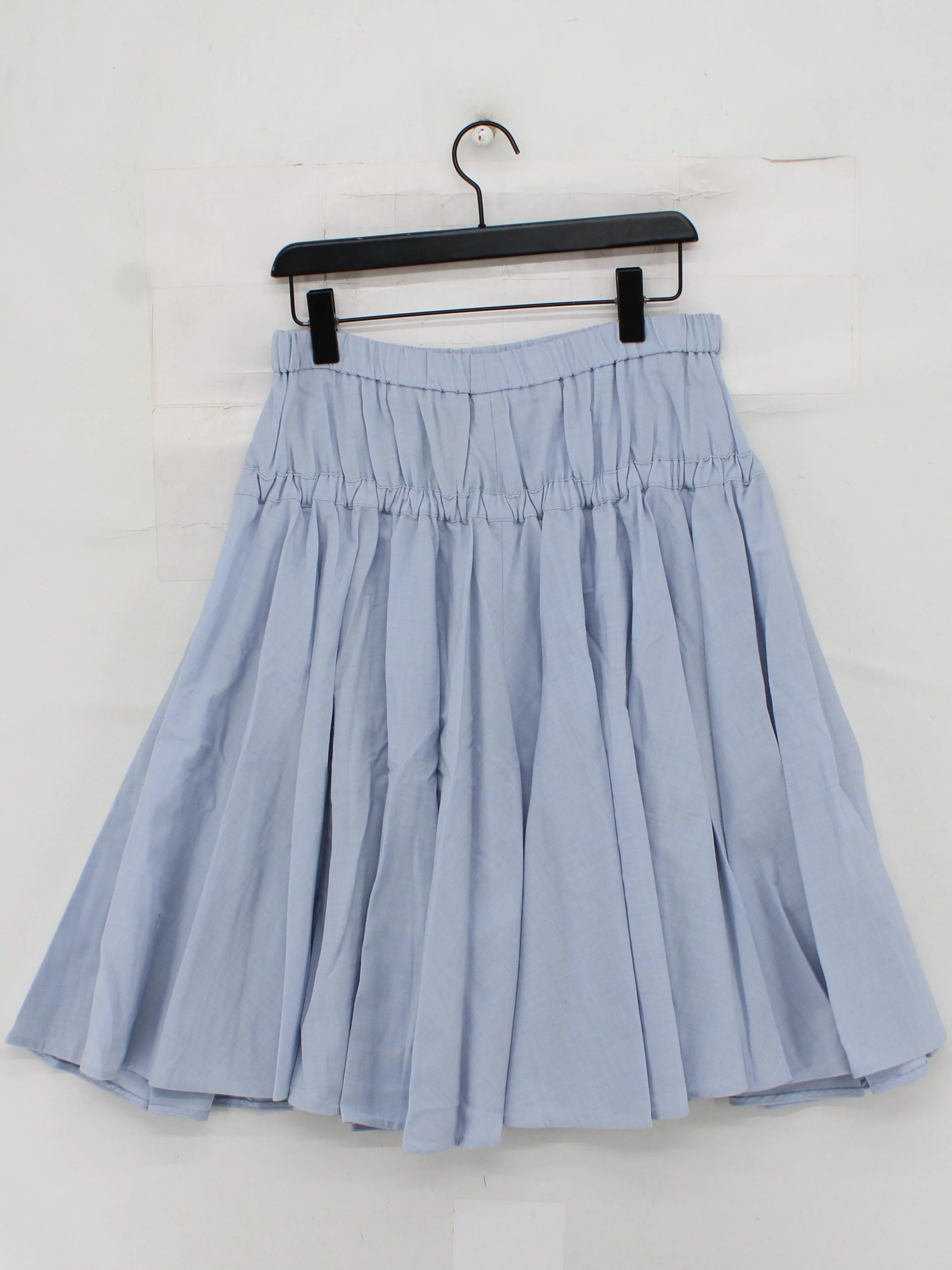 COS Women's Midi Skirt UK 12 Blue Wool with Elastane Midi A-Line New with tags - Image 2
