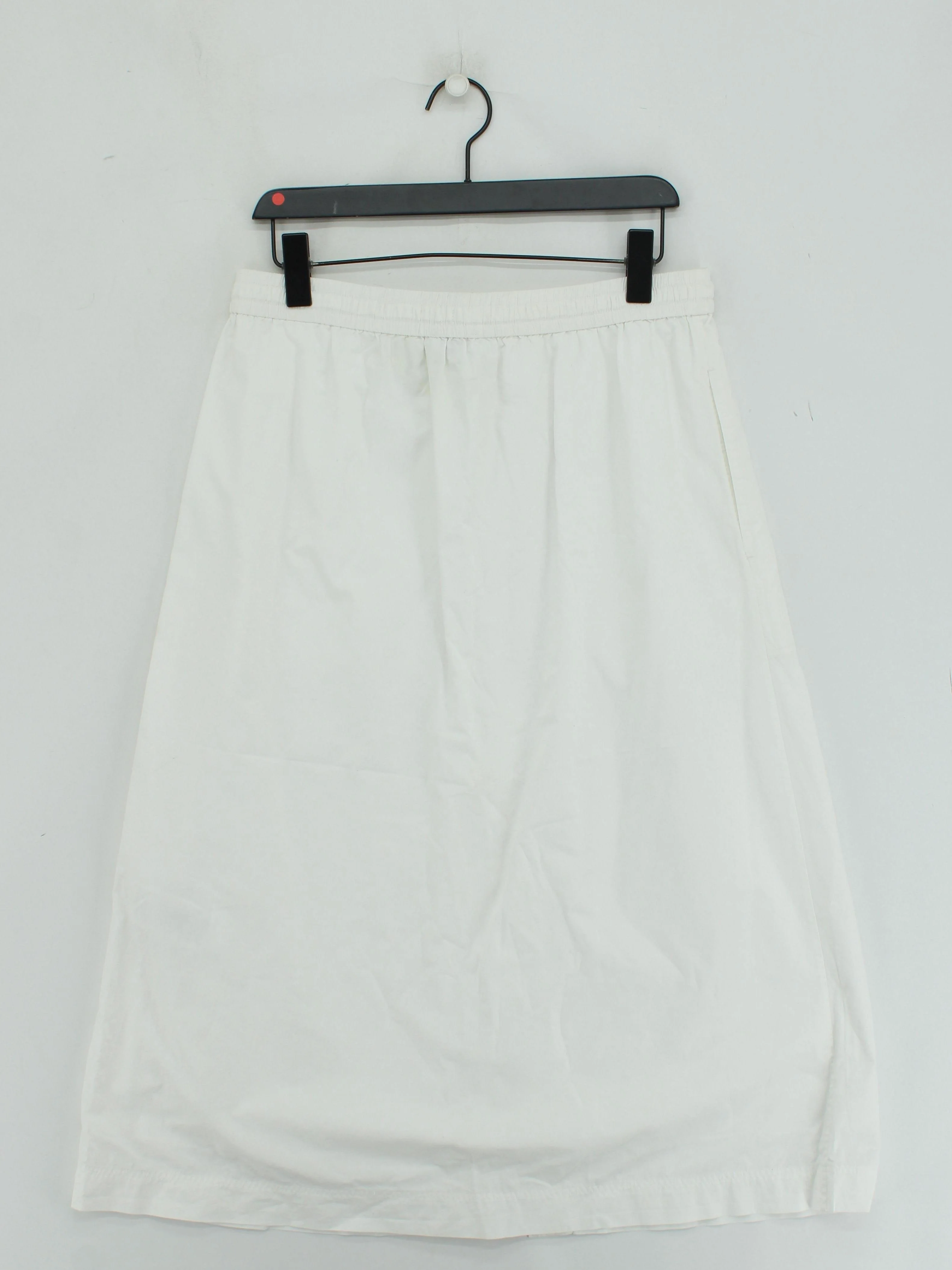 COS Women's Midi Skirt UK 14 White 100% Cotton Midi A-Line - Image 2