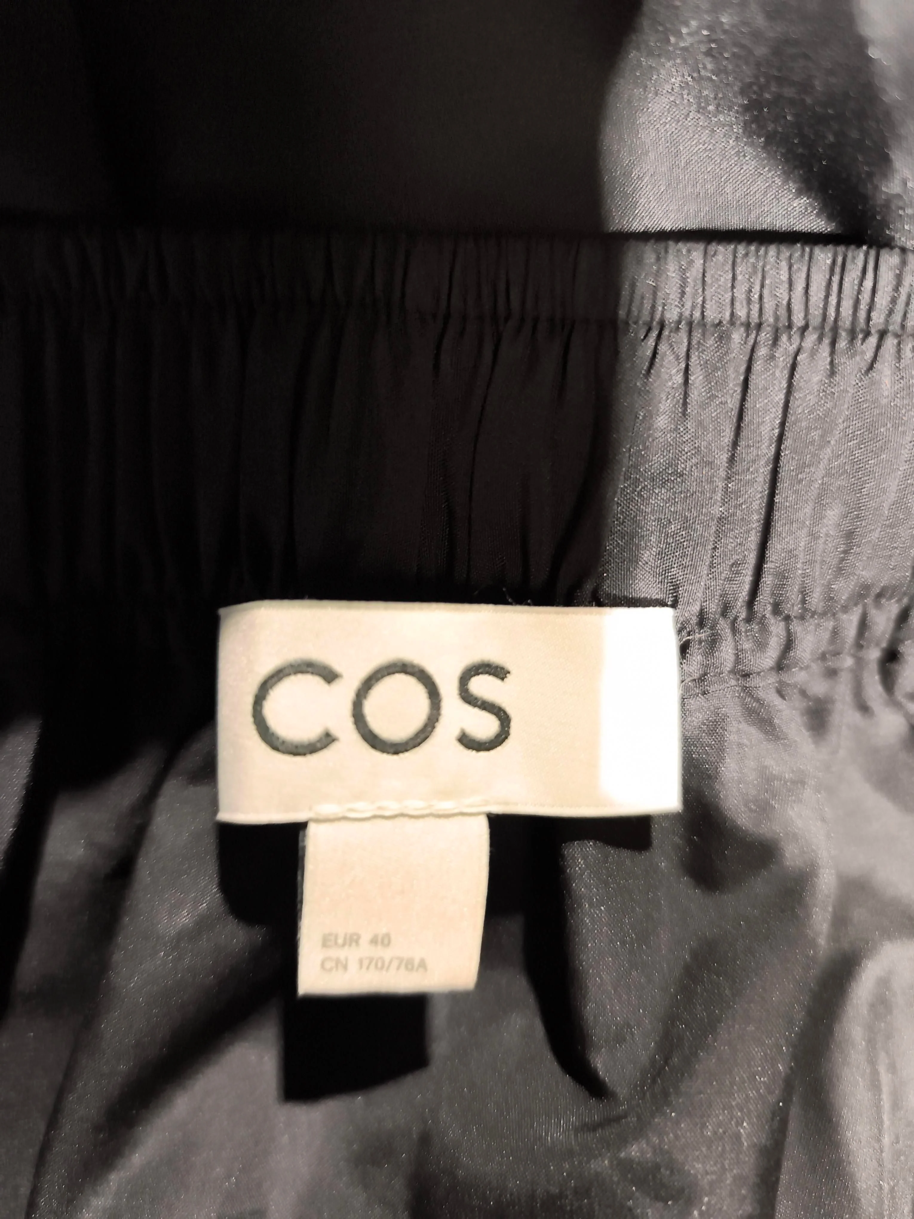 COS Women's Mini Skirt M Black 100% Polyester Short Mini - Image 5