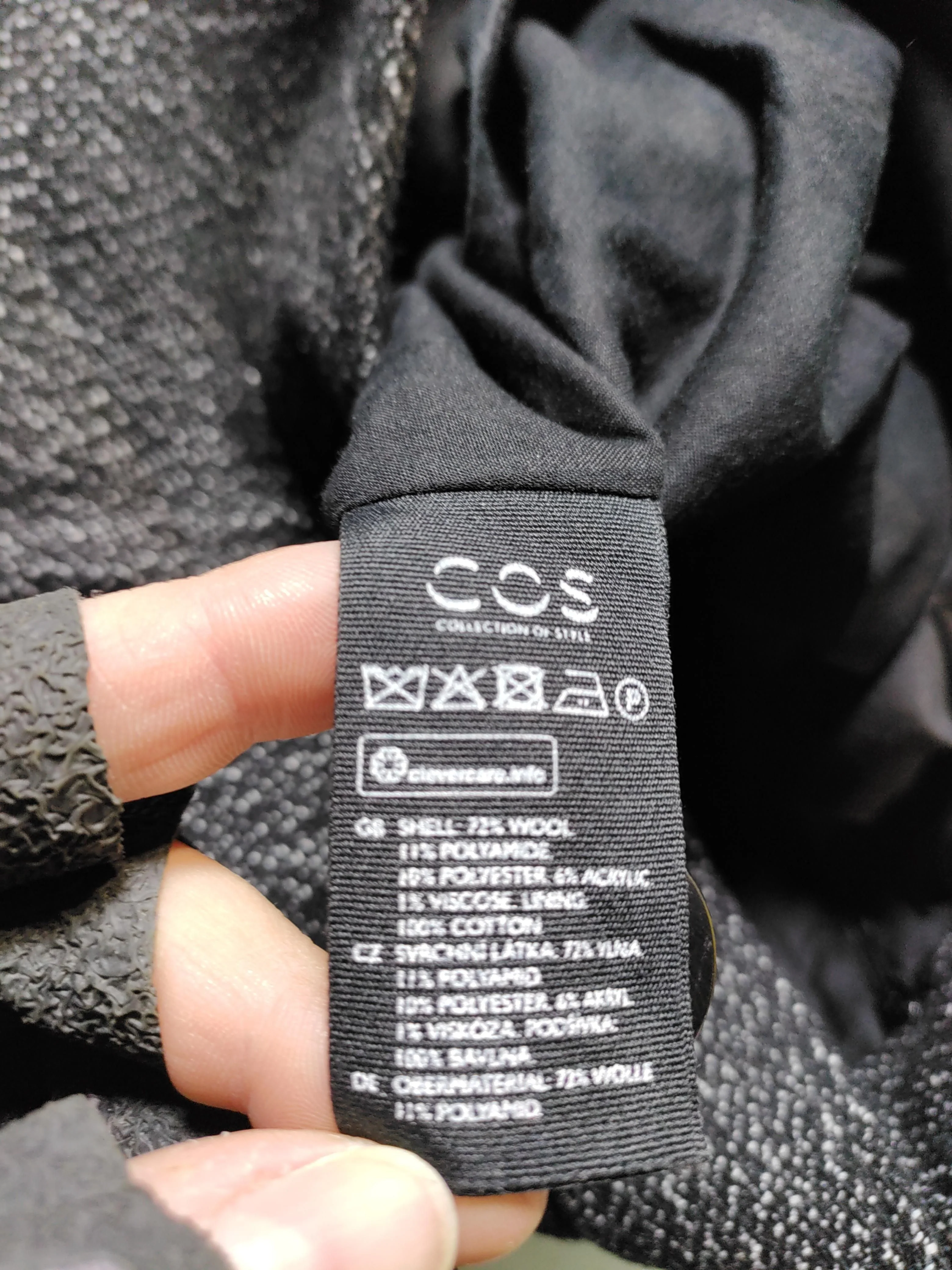 COS Women's Mini Skirt UK 10 Black Wool - Image 6