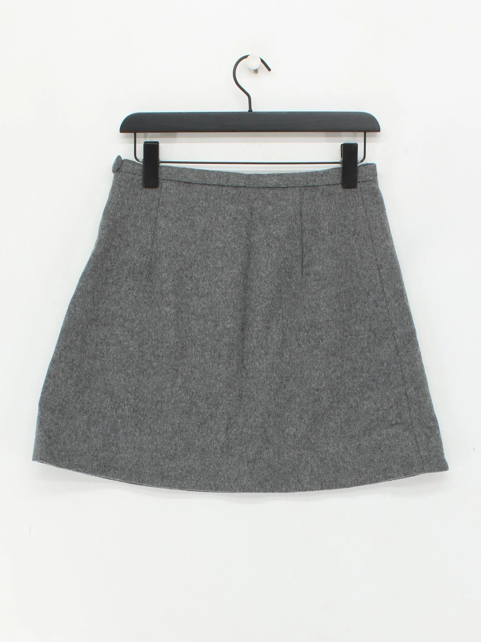 COS Women's Mini Skirt UK 10 Grey Wool with Polyamide, Cashmere Short Mini - Image 2