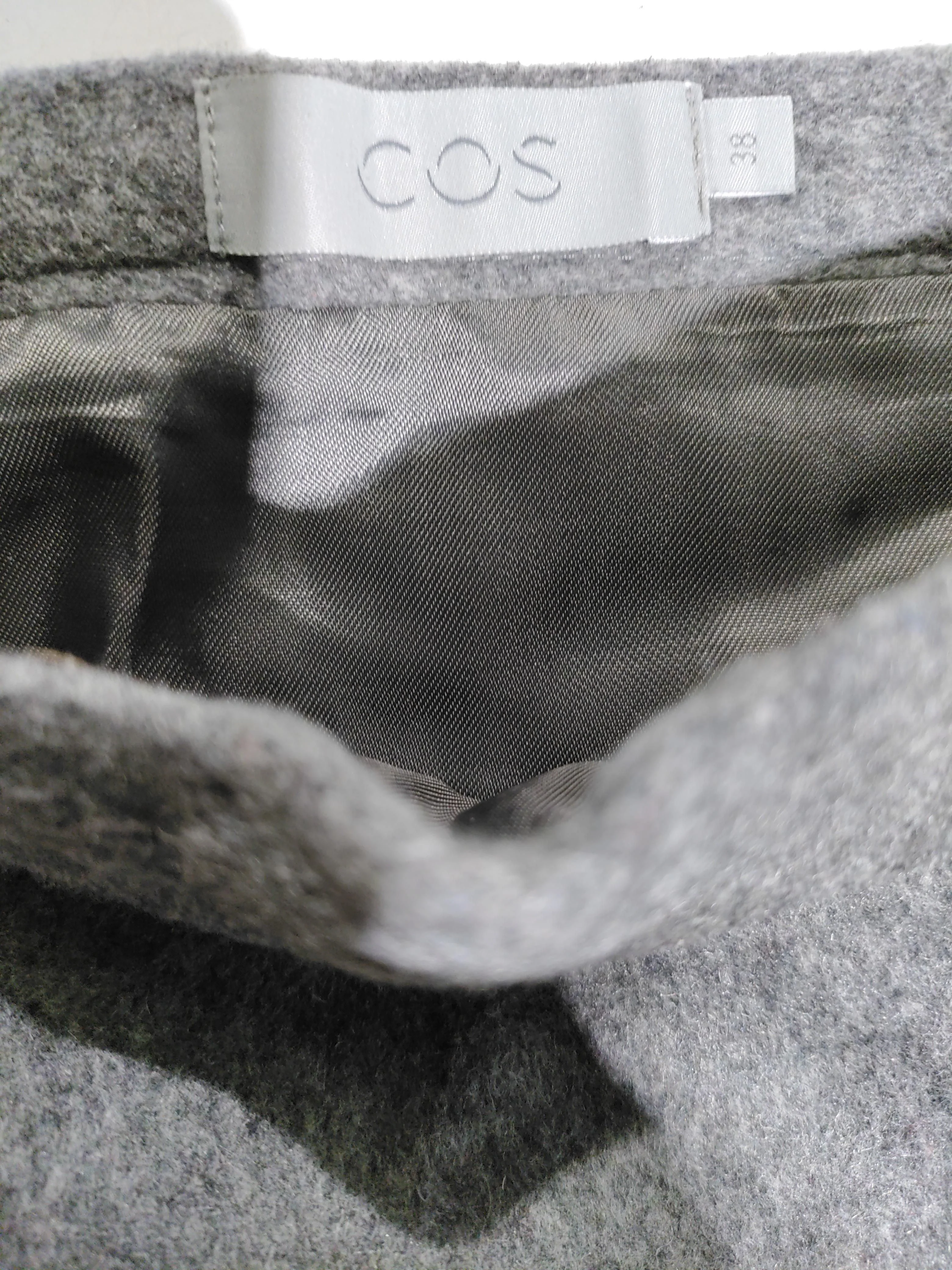 COS Women's Mini Skirt UK 10 Grey Wool with Polyamide, Cashmere Short Mini - Image 5