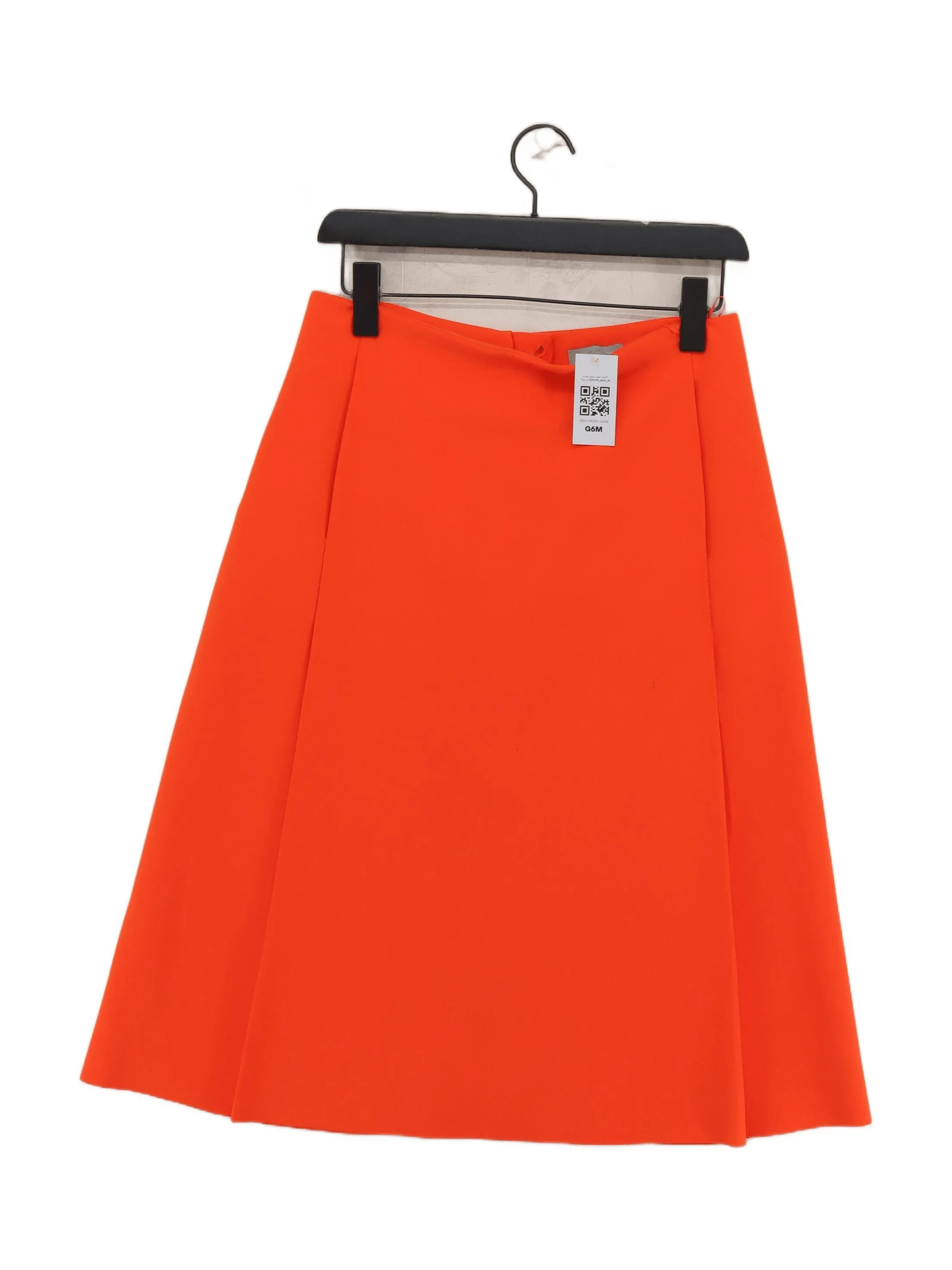 COS Women's Mini Skirt UK 10 Orange Polyester with Viscose, Elastane Short Mini