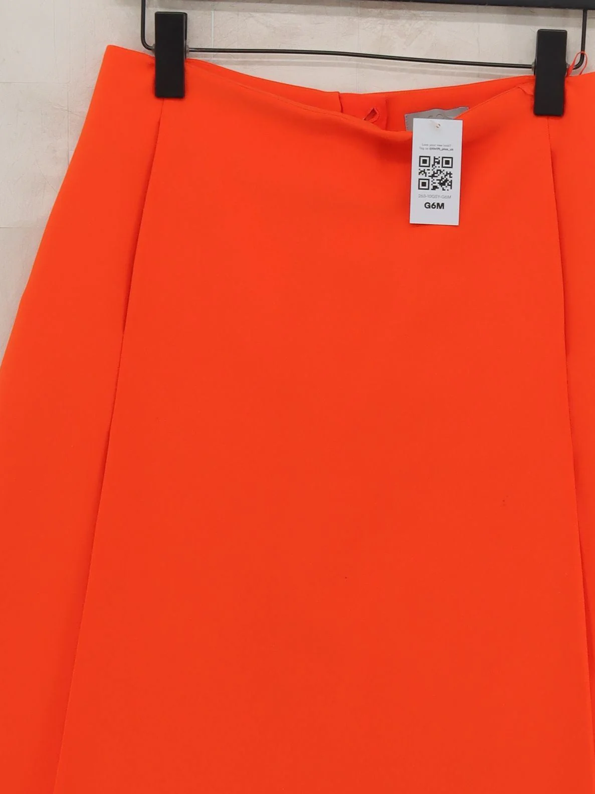 COS Women's Mini Skirt UK 10 Orange Polyester with Viscose, Elastane Short Mini - Image 3