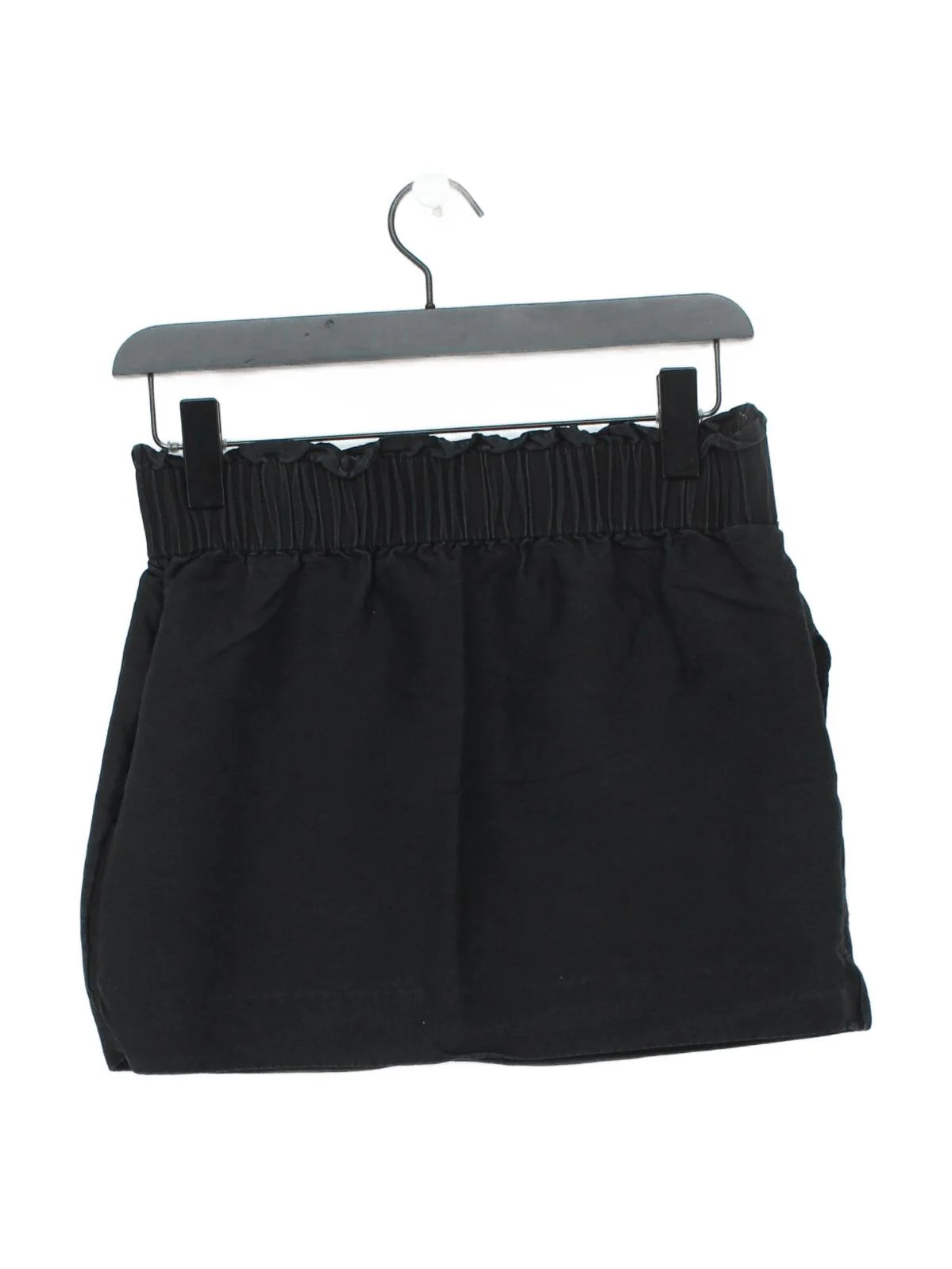 COS Women's Mini Skirt UK 8 Black Wool with Cotton Short Mini