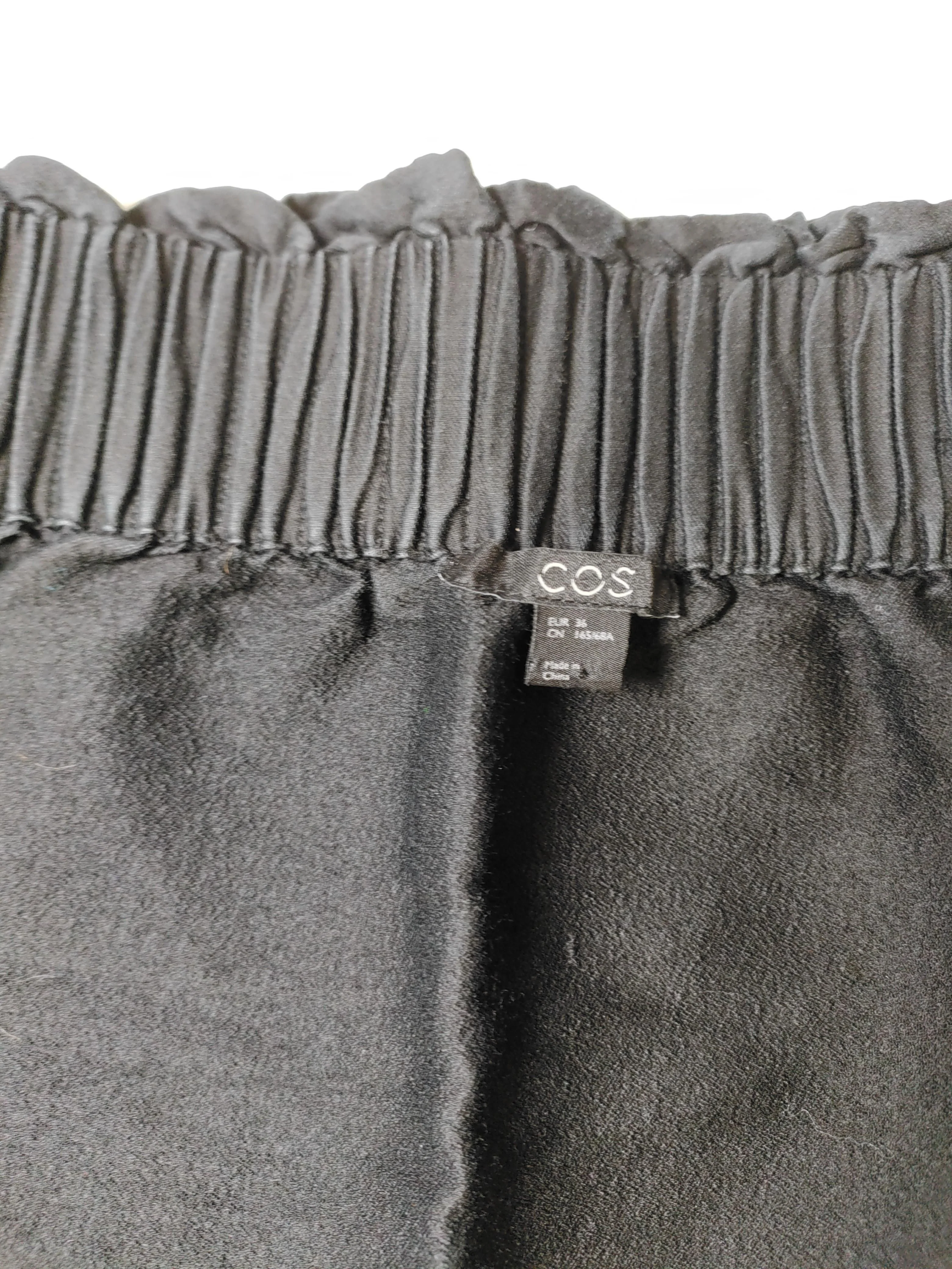 COS Women's Mini Skirt UK 8 Black Wool with Cotton Short Mini - Image 5