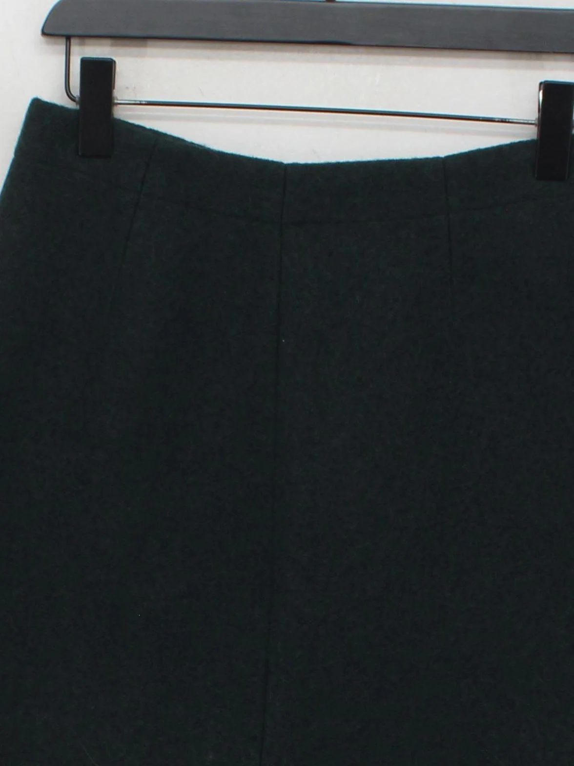 COS Women's Mini Skirt W 28 in Green Wool with Viscose, Polyester Short Mini - Image 3