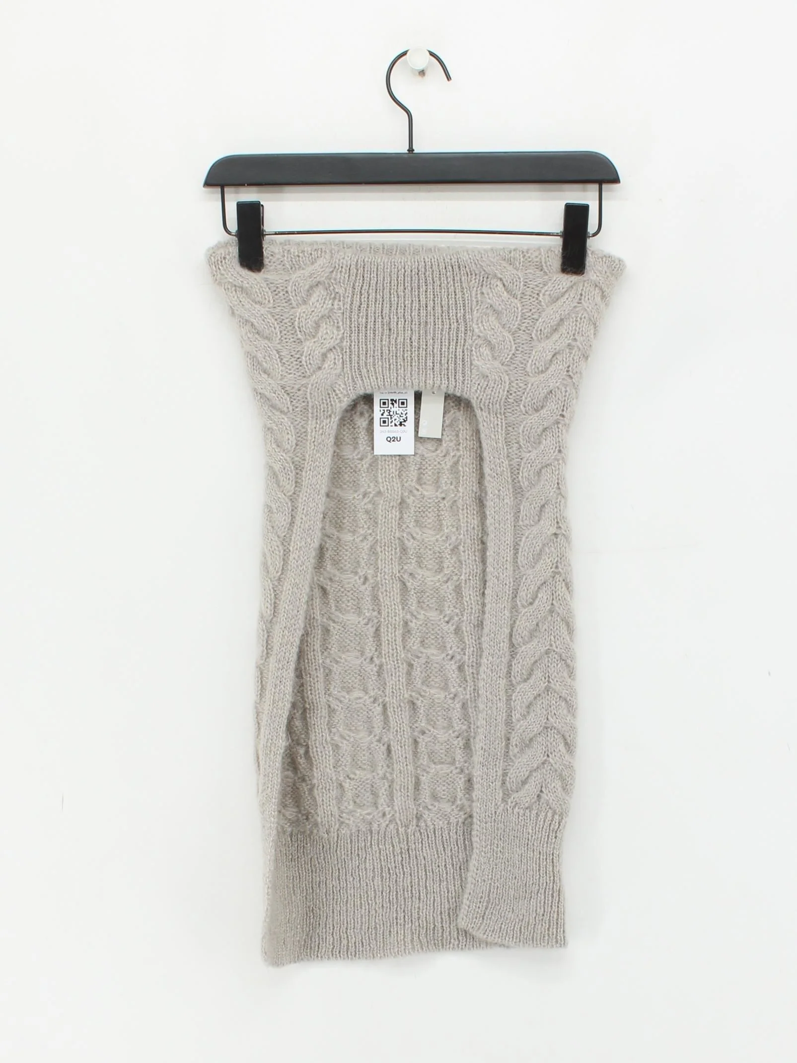 COS Women's Scarf Cream Mohair with Wool, Nylon Rectangle Scarf New with tags - Image 2