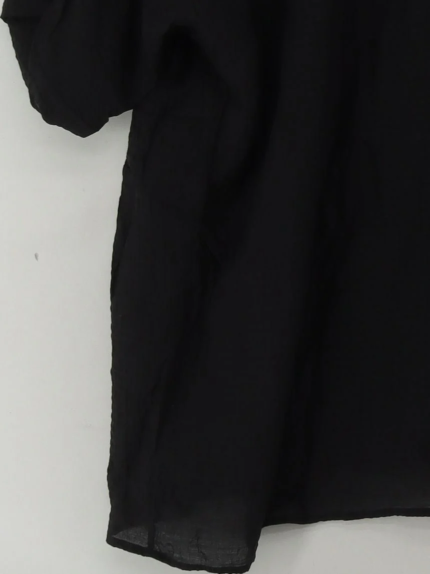 COS Women's Shirt M Black Lyocell Modal with Polyamide Basic - Image 4