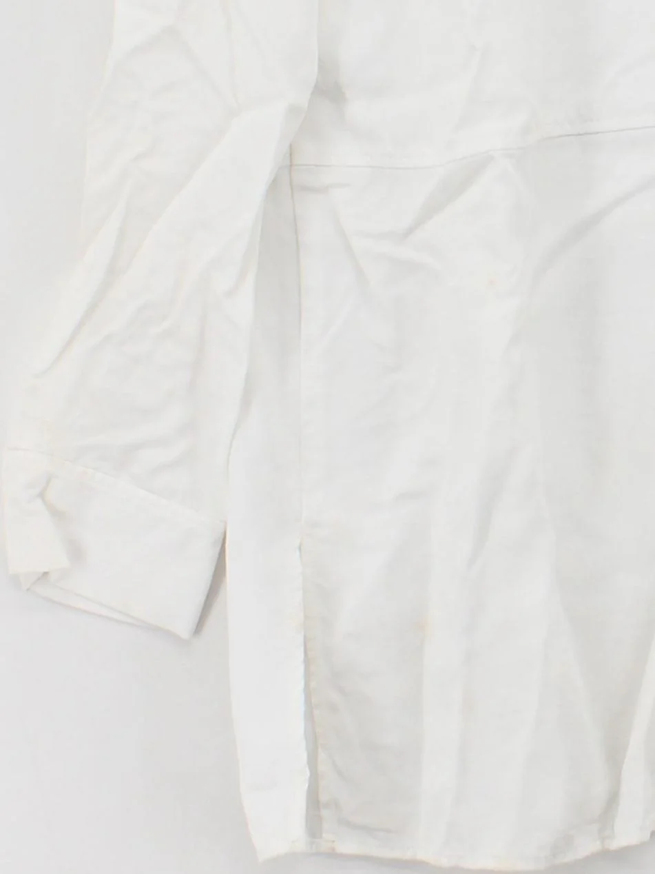 COS Women's Shirt M White 100% Lyocell Modal Long Sleeve Collared Basic - Image 4
