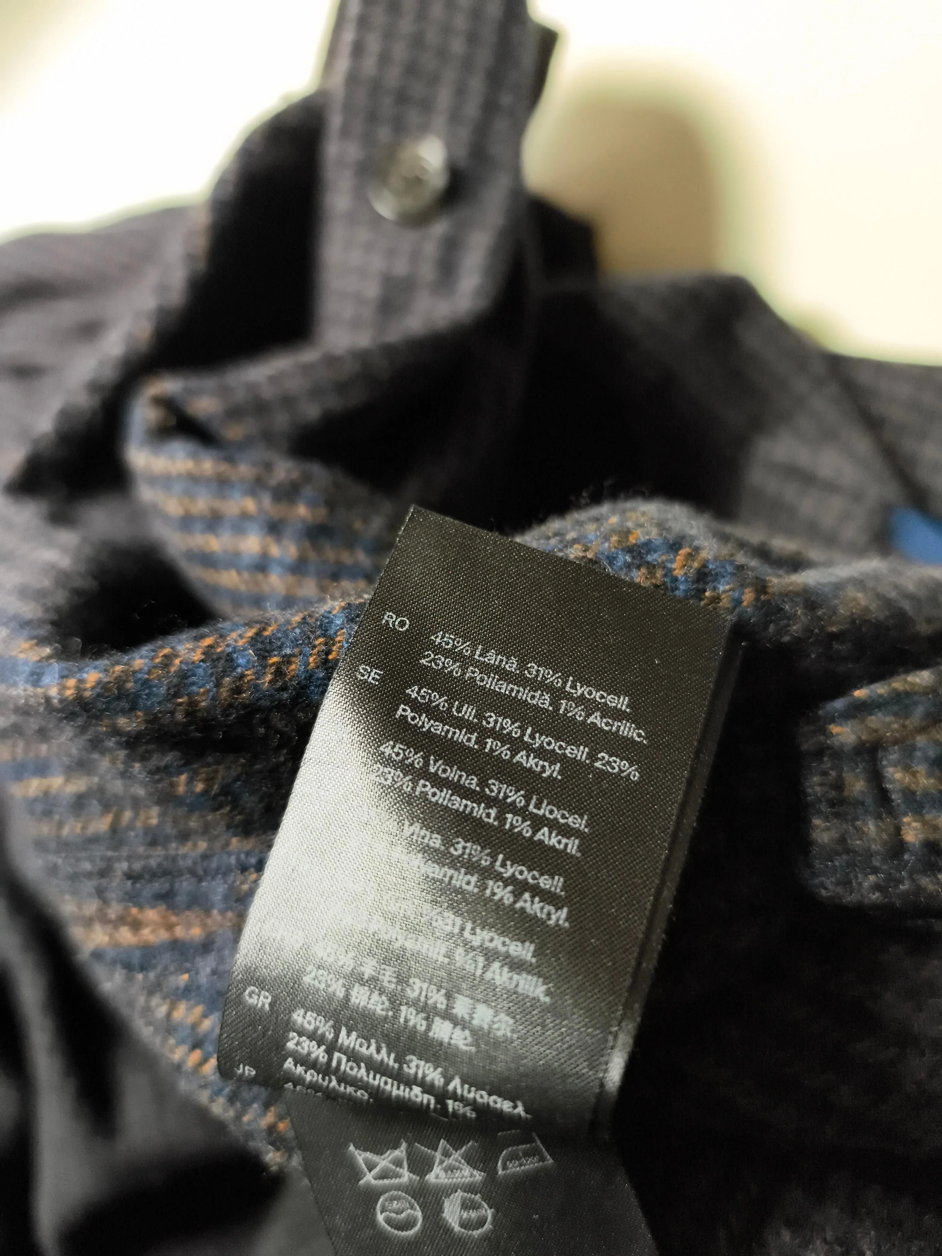 COS Women's Shirt UK 12 Multi Wool with Lyocell Modal, Polyamide, Acrylic Basic - Image 7