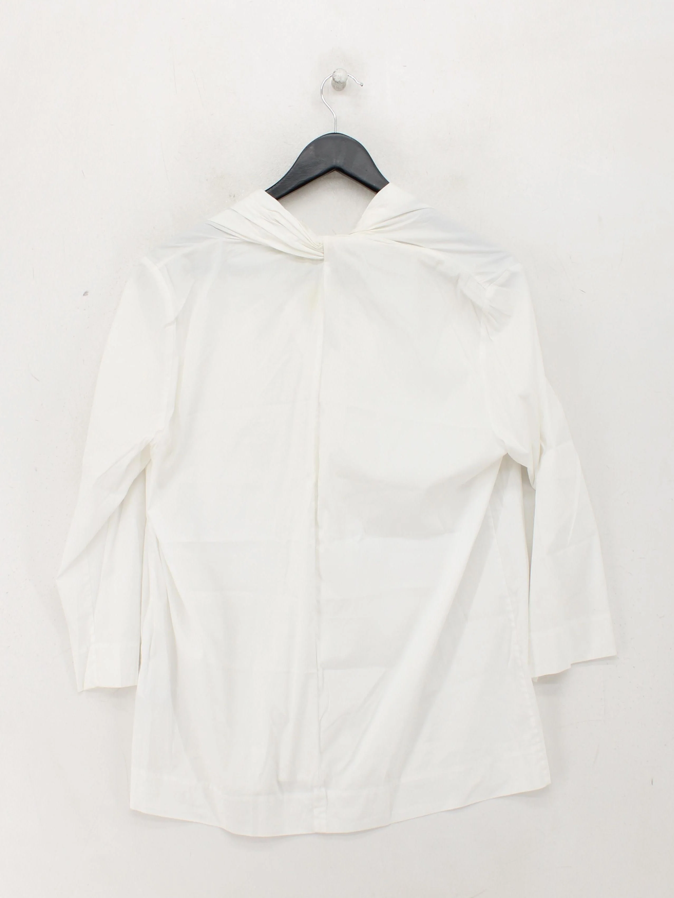 COS Women's Shirt UK 14 White Cotton with Polyamide, Elastane Basic - Image 2