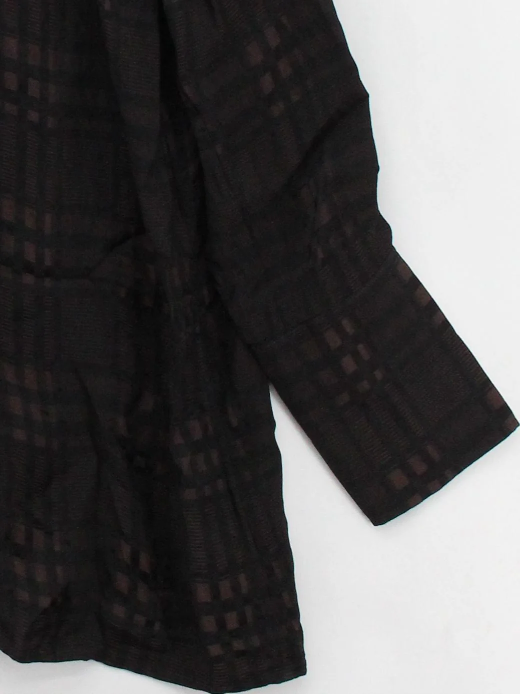 COS Women's Shirt UK 16 Black Checkered 100% Other Long Sleeve Collared Basic - Image 4