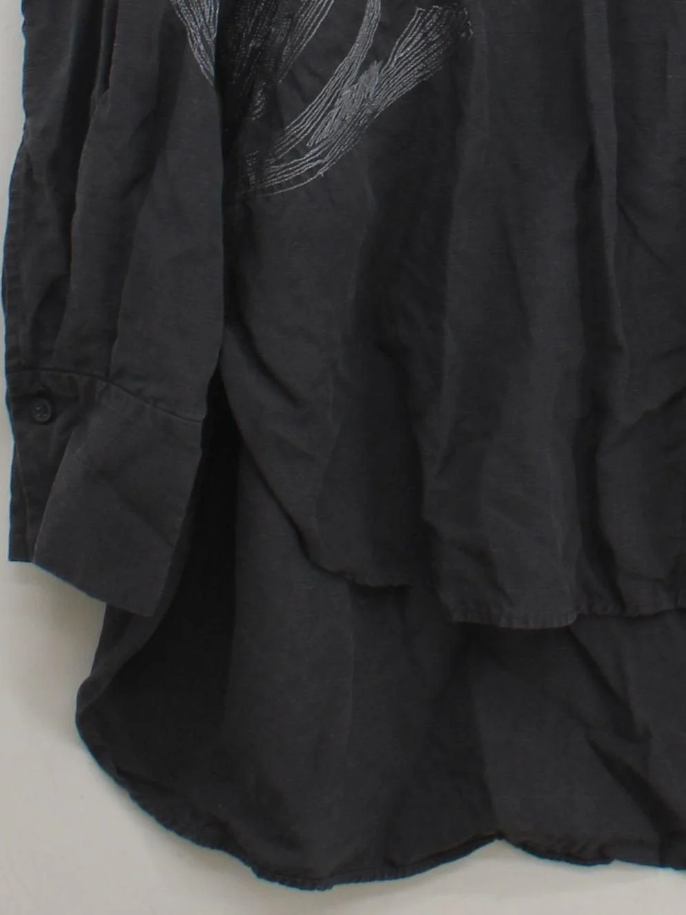 COS Women's Shirt UK 16 Grey Lyocell Modal with Linen, Polyester Basic - Image 4