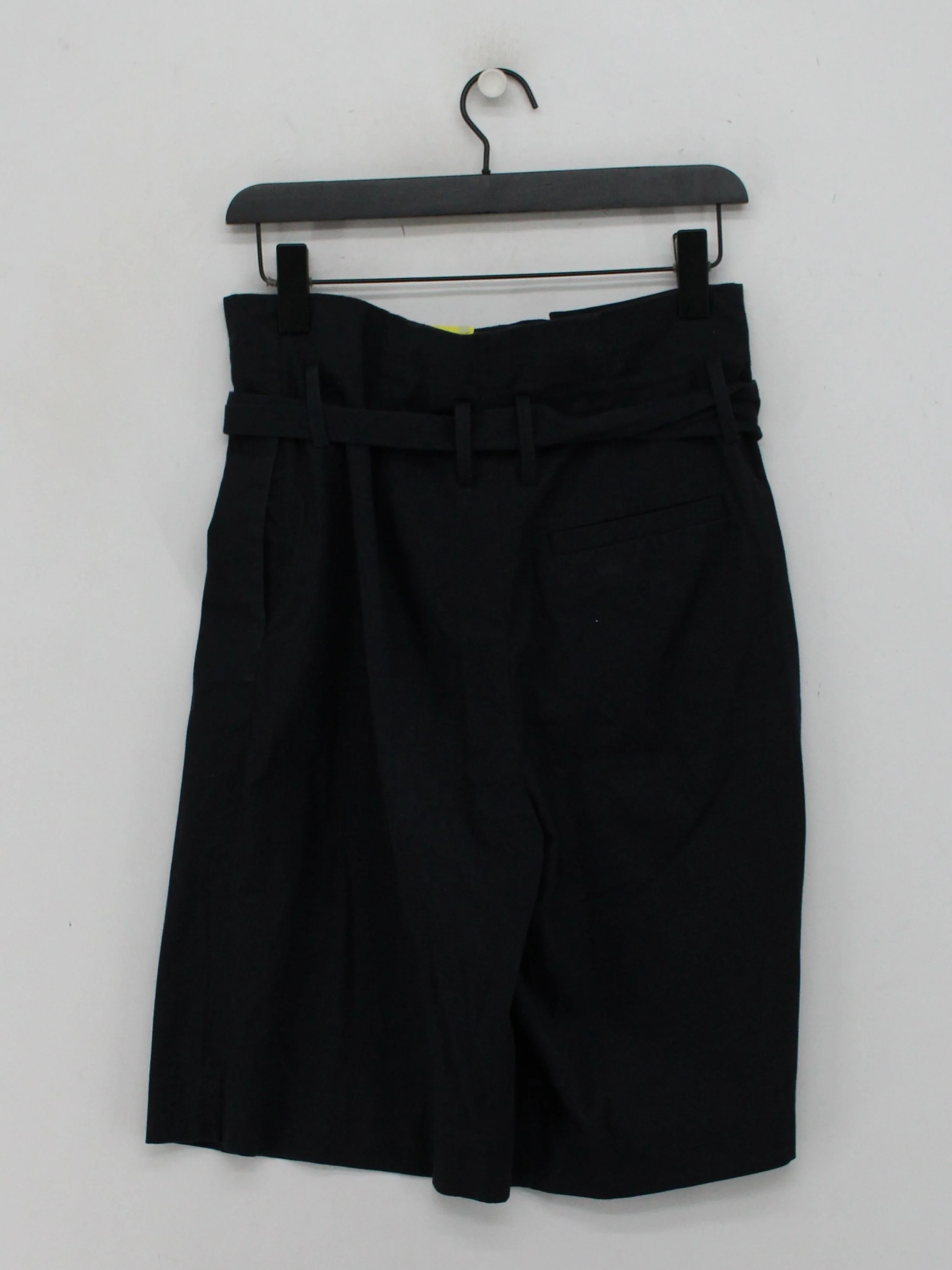 COS Women's Shorts UK 10 Black Cotton with Elastane Paperbag - Image 2