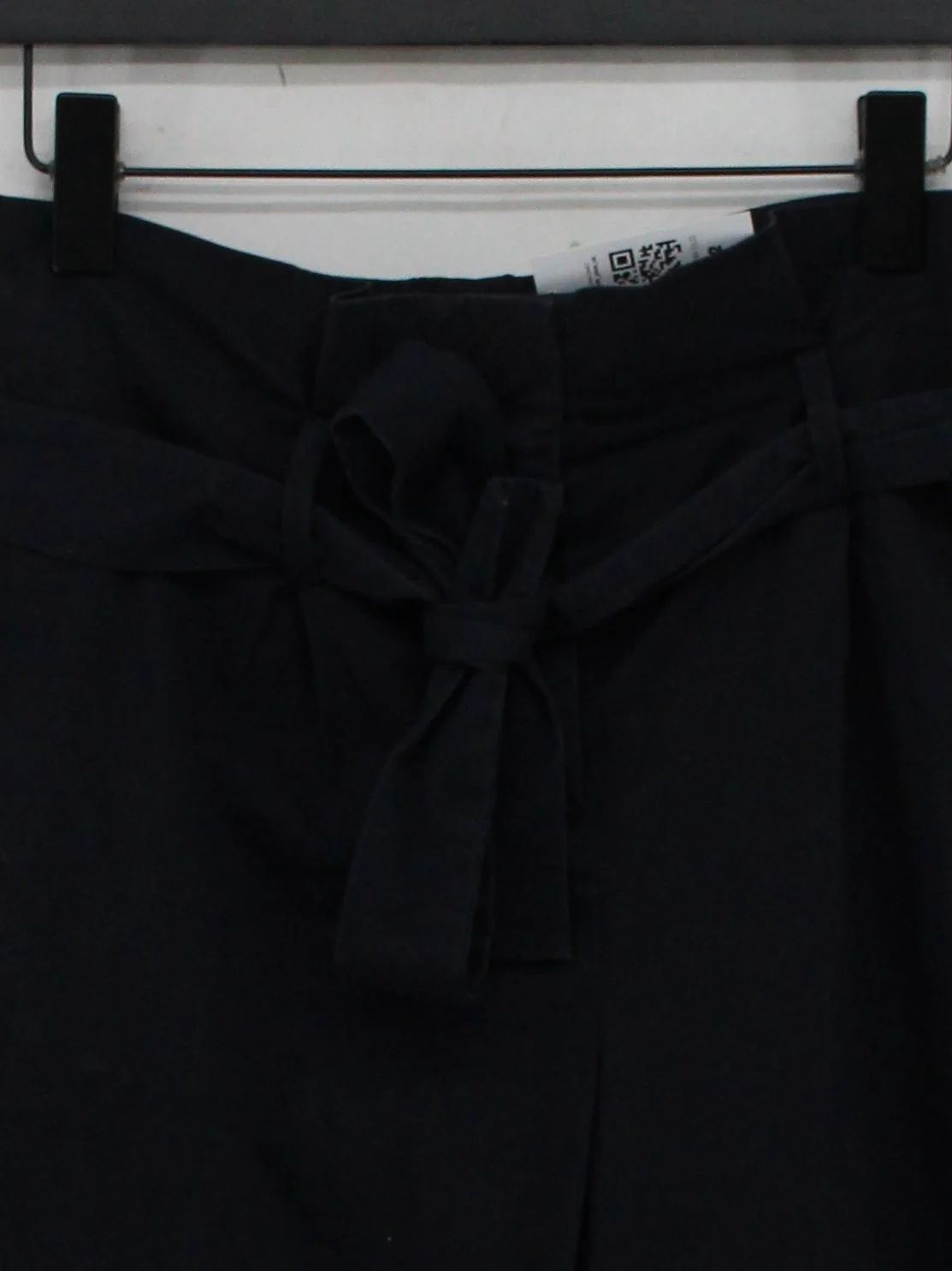 COS Women's Shorts UK 10 Black Cotton with Elastane Paperbag - Image 3