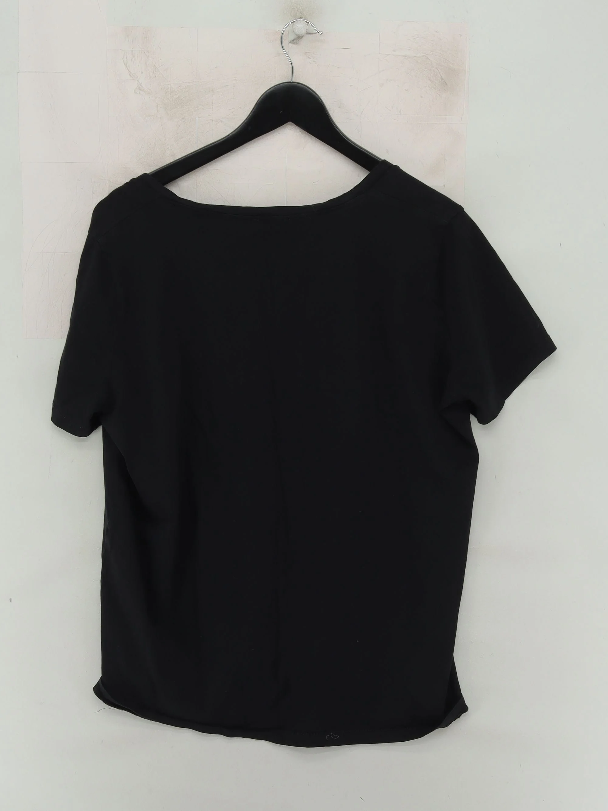 COS Women's T-Shirt L Black 100% Cotton Short Sleeve Round Neck Basic - Image 2