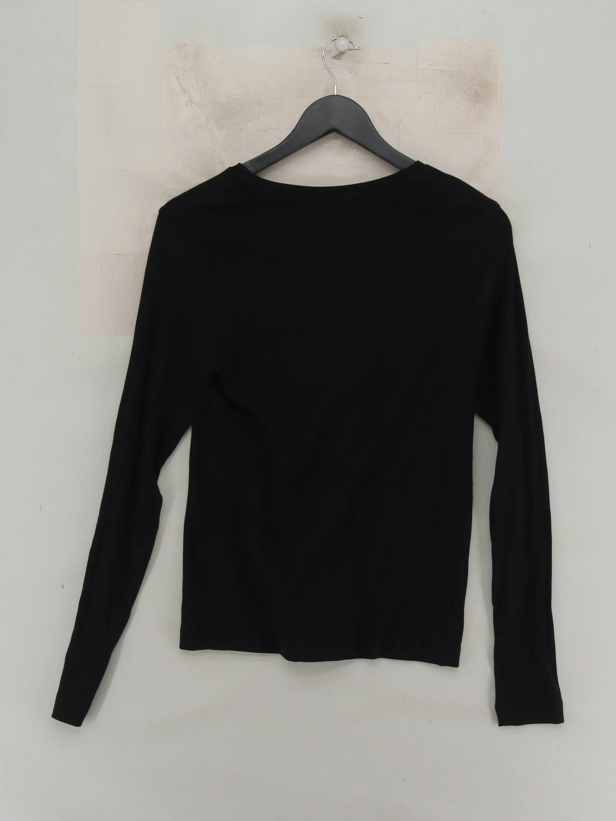 COS Women's T-Shirt L Black Cotton with Elastane Basic New with tags - Image 2