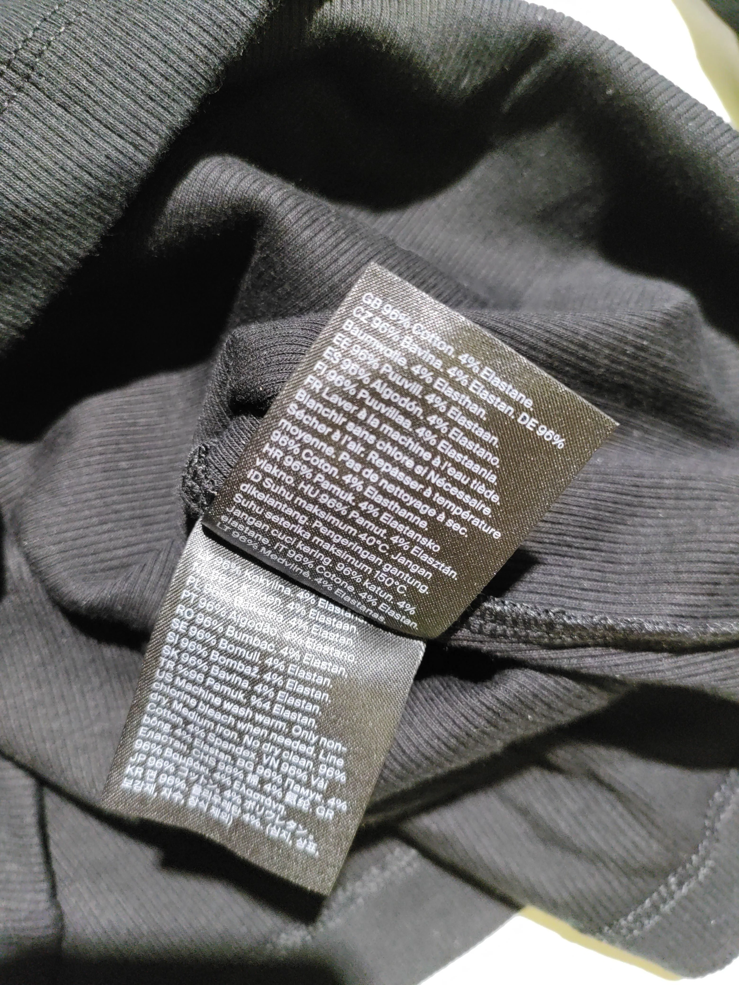 COS Women's T-Shirt L Black Cotton with Elastane Basic New with tags - Image 6