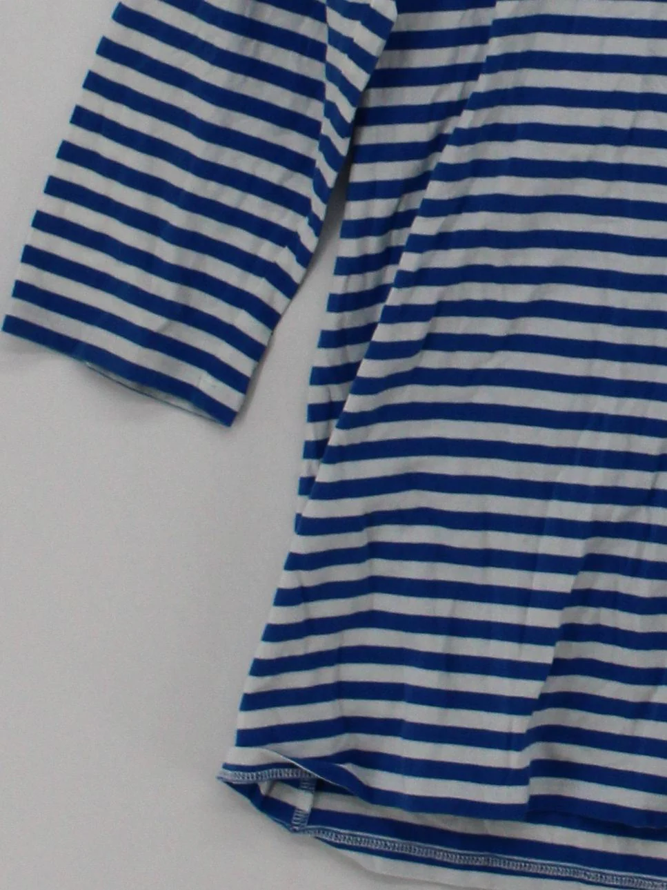 COS Women's T-Shirt L Blue Cotton with Elastane Basic - Image 4