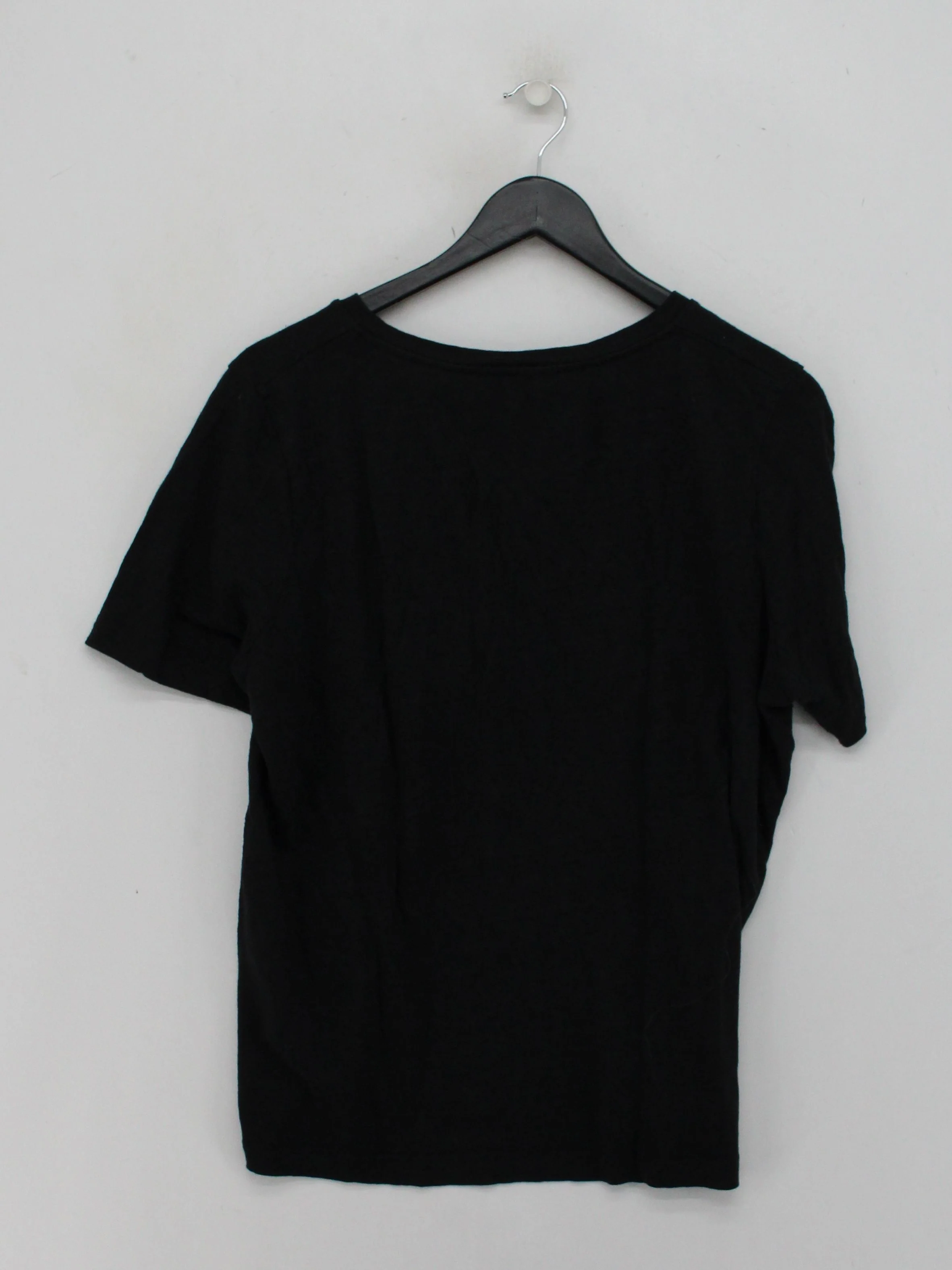 COS Women's T-Shirt M Black 100% Linen Short Sleeve Round Neck Basic - Image 2