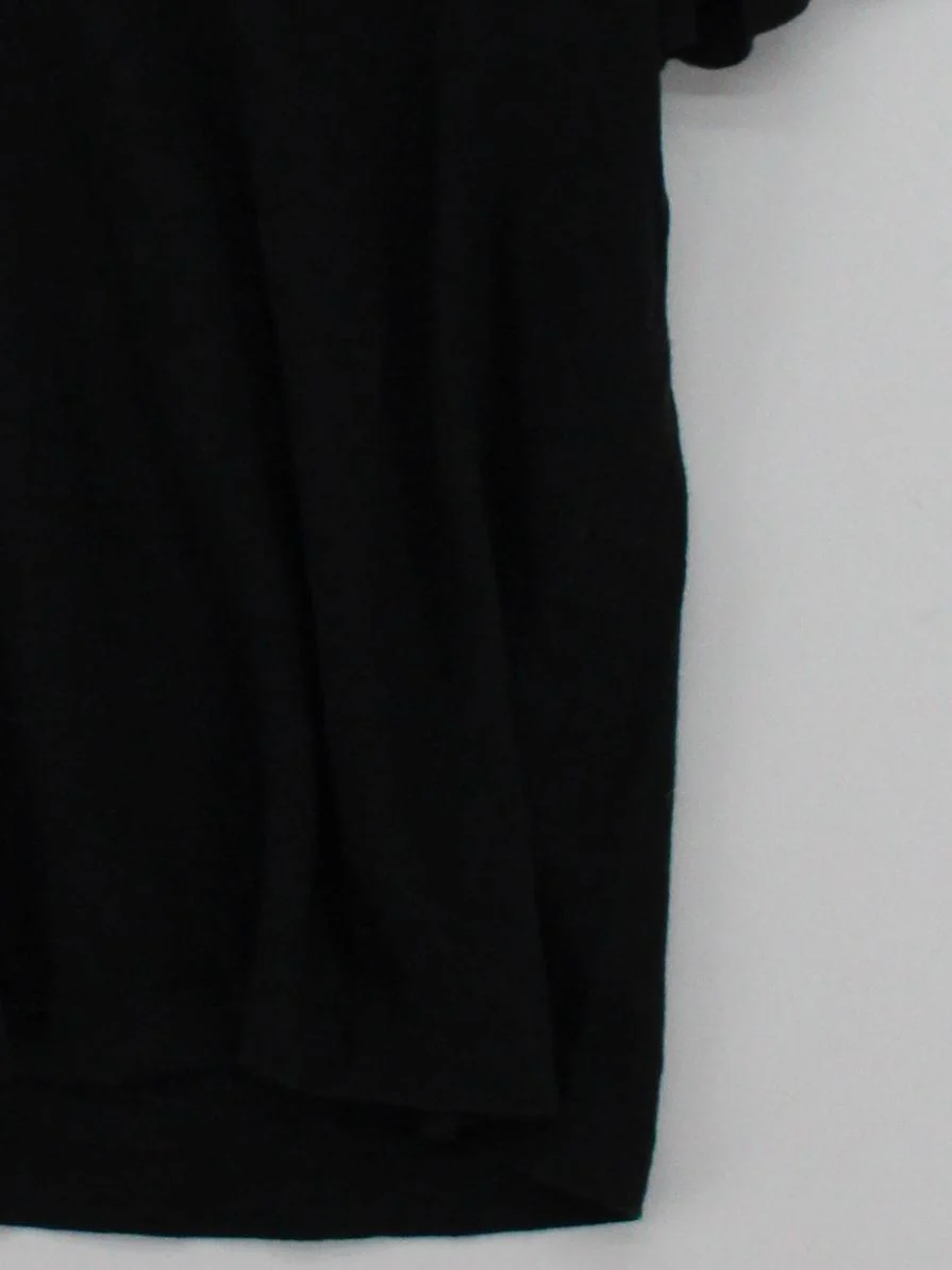 COS Women's T-Shirt M Black 100% Linen Short Sleeve Round Neck Basic - Image 4