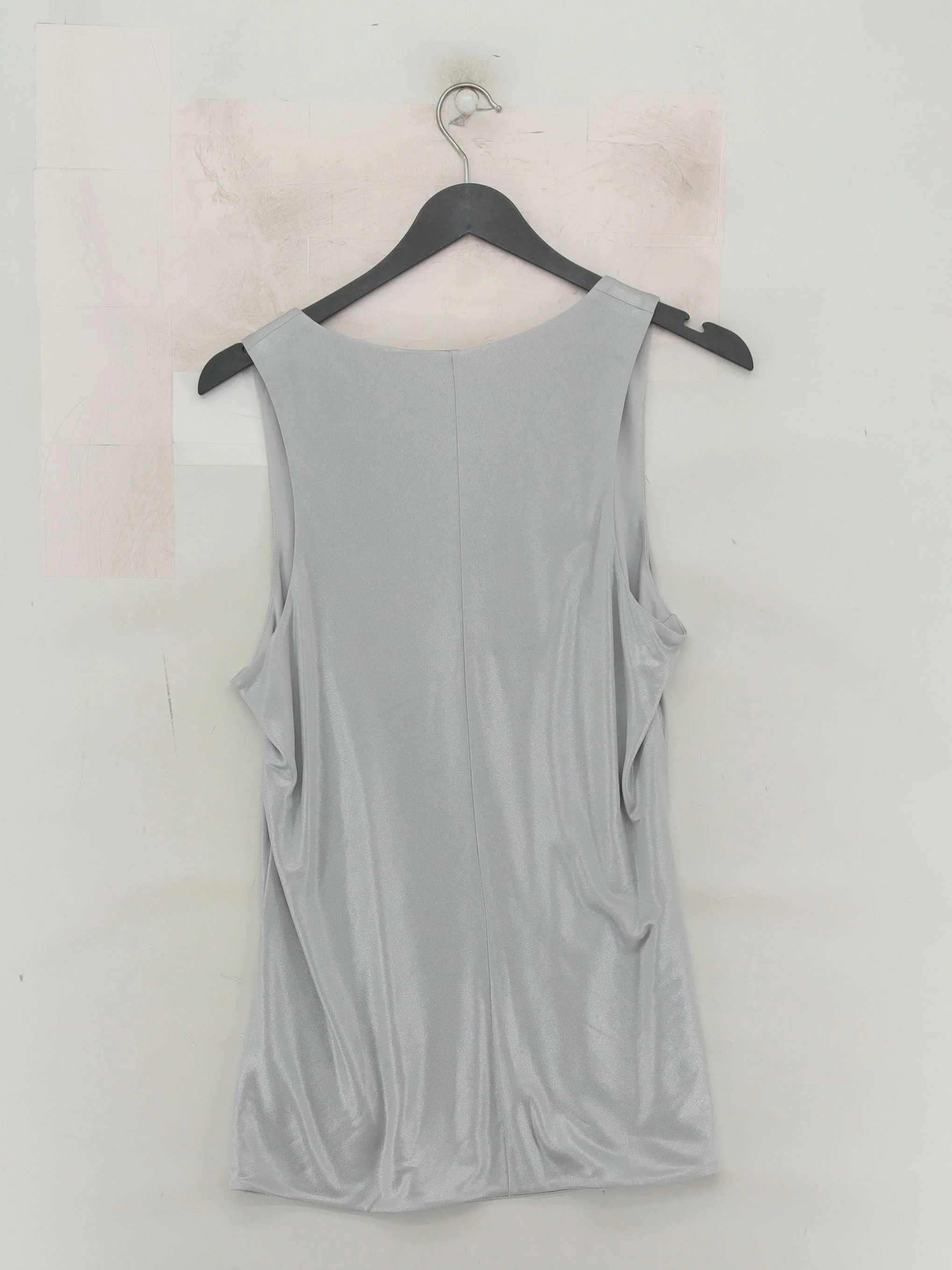 COS Women's T-Shirt M Silver 100% Viscose Basic New with tags - Image 2