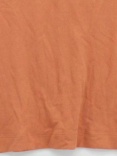 COS Women's T-Shirt M Tan Cotton with Elastane Sleeveless Round Neck Basic - Image 4