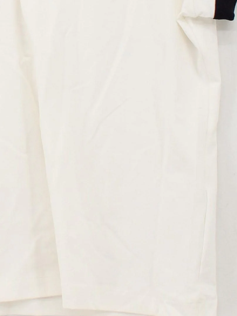 COS Women's T-Shirt S White Cotton with Elastane Short Sleeve Round Neck Basic - Image 4