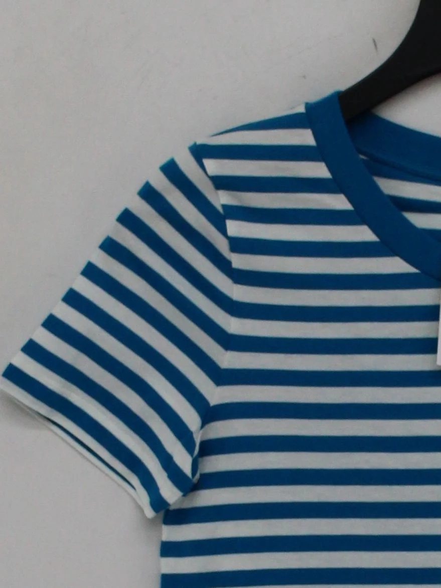 COS Women's T-Shirt UK 6 Blue 100% Cotton Basic New with tags - Image 4