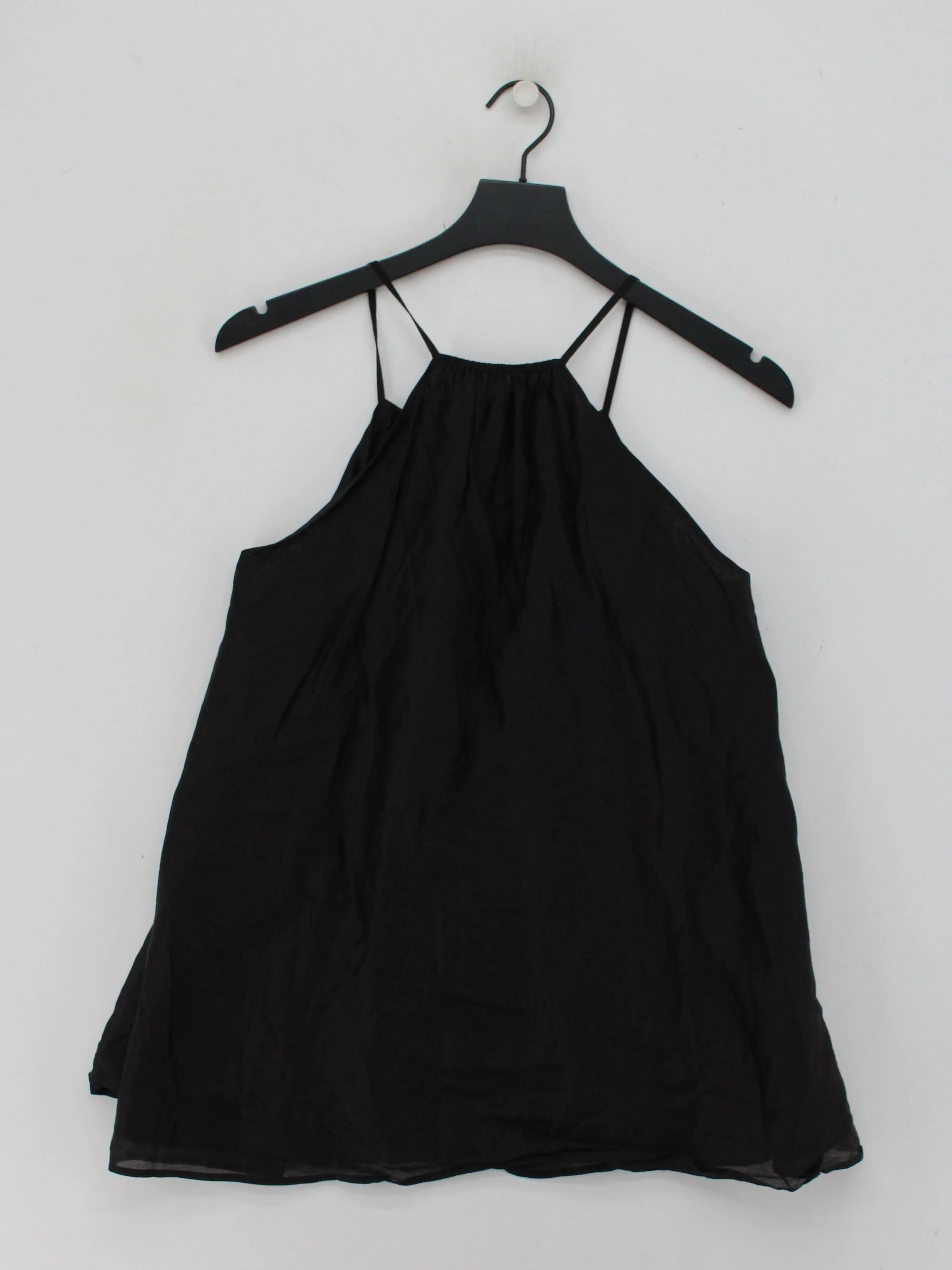 COS Women's T-Shirt UK 8 Black Lyocell Modal with Polyester Camisole - Image 2