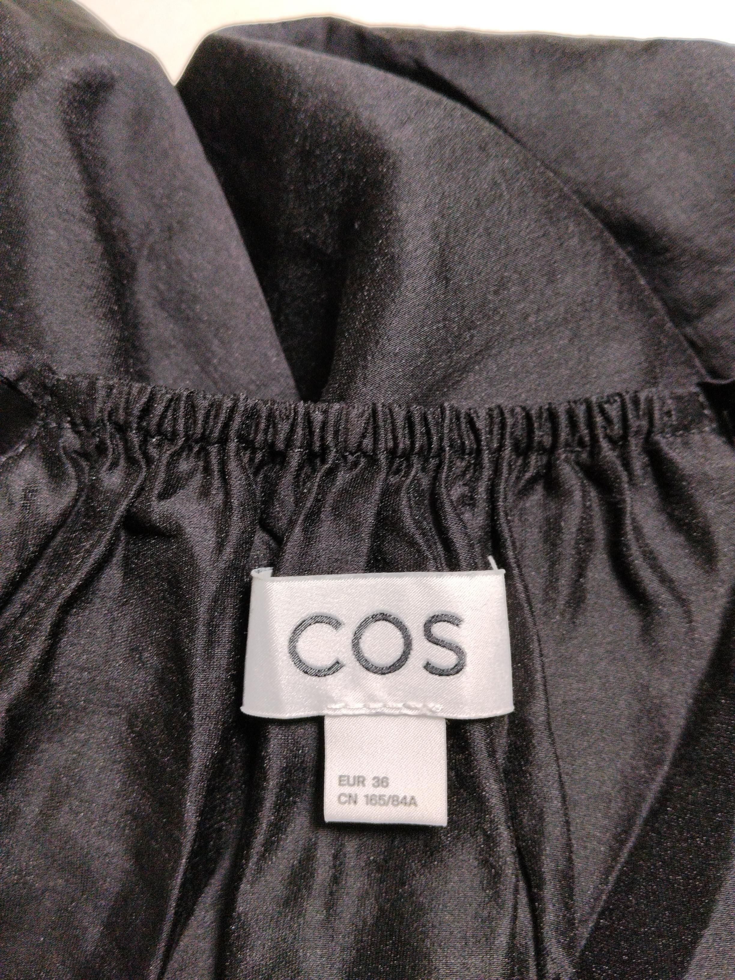COS Women's T-Shirt UK 8 Black Lyocell Modal with Polyester Camisole - Image 5