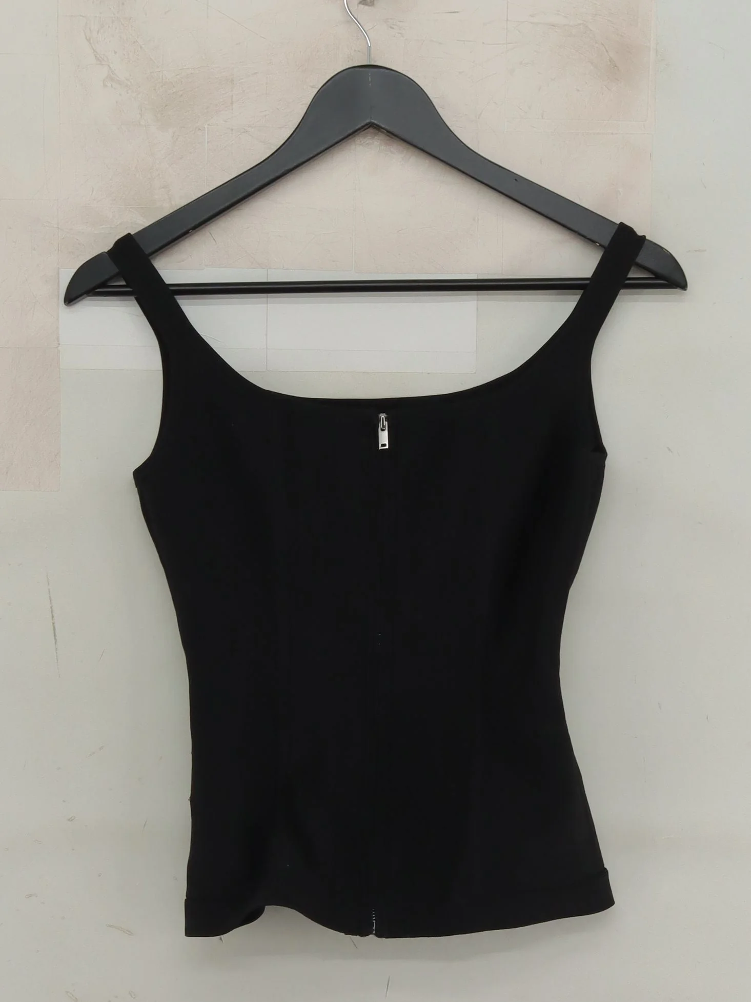 COS Women's T-Shirt XS Black Viscose with Polyamide, Elastane Camisole - Image 2