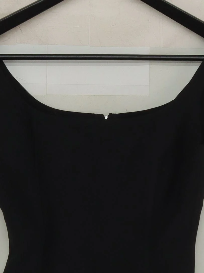 COS Women's T-Shirt XS Black Viscose with Polyamide, Elastane Camisole - Image 3