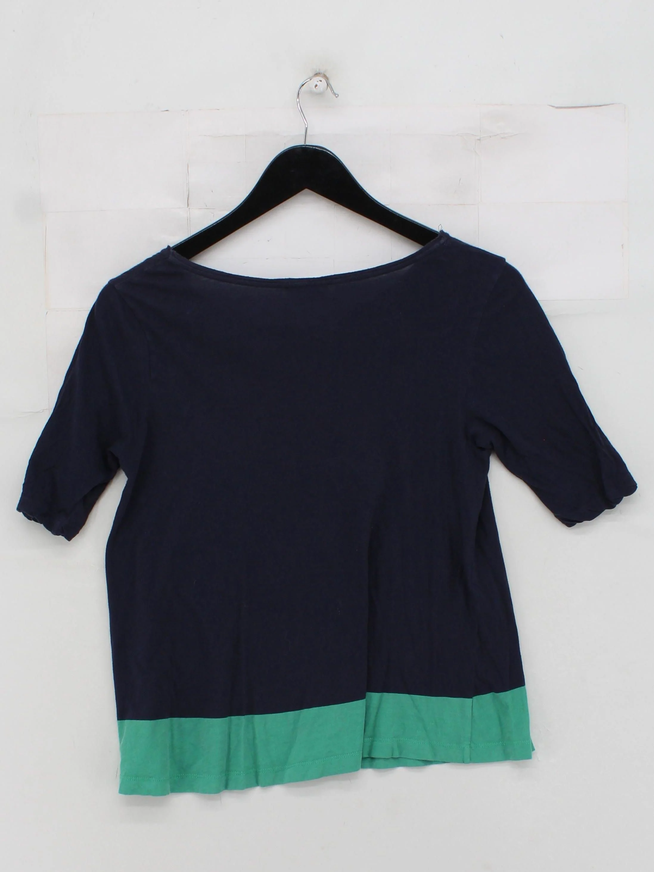COS Women's T-Shirt XS Blue 100% Cotton Short Sleeve Round Neck Basic - Image 2