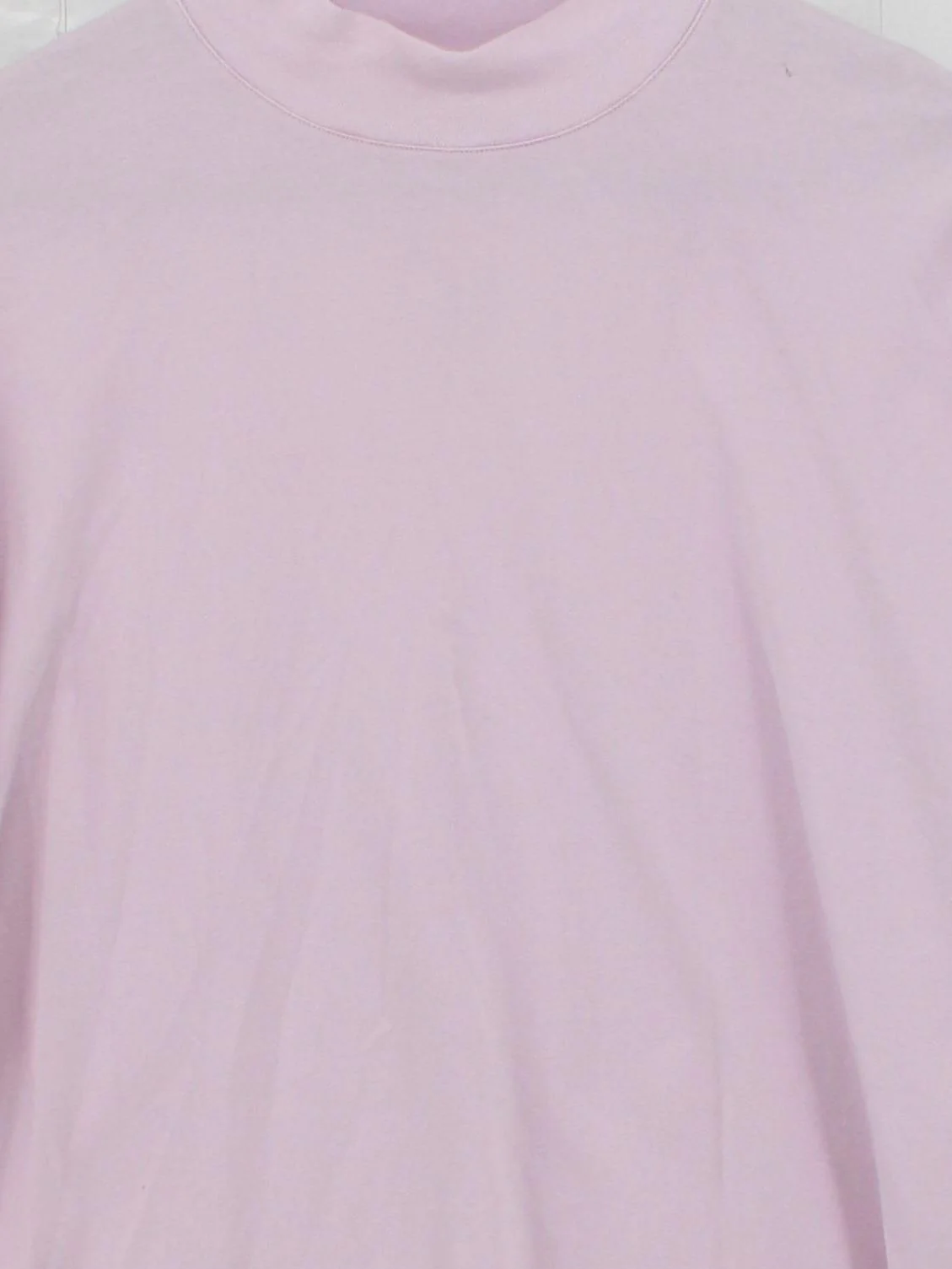 COS Women's T-Shirt XS Pink 100% Cotton Short Sleeve Mock Neck Basic - Image 3