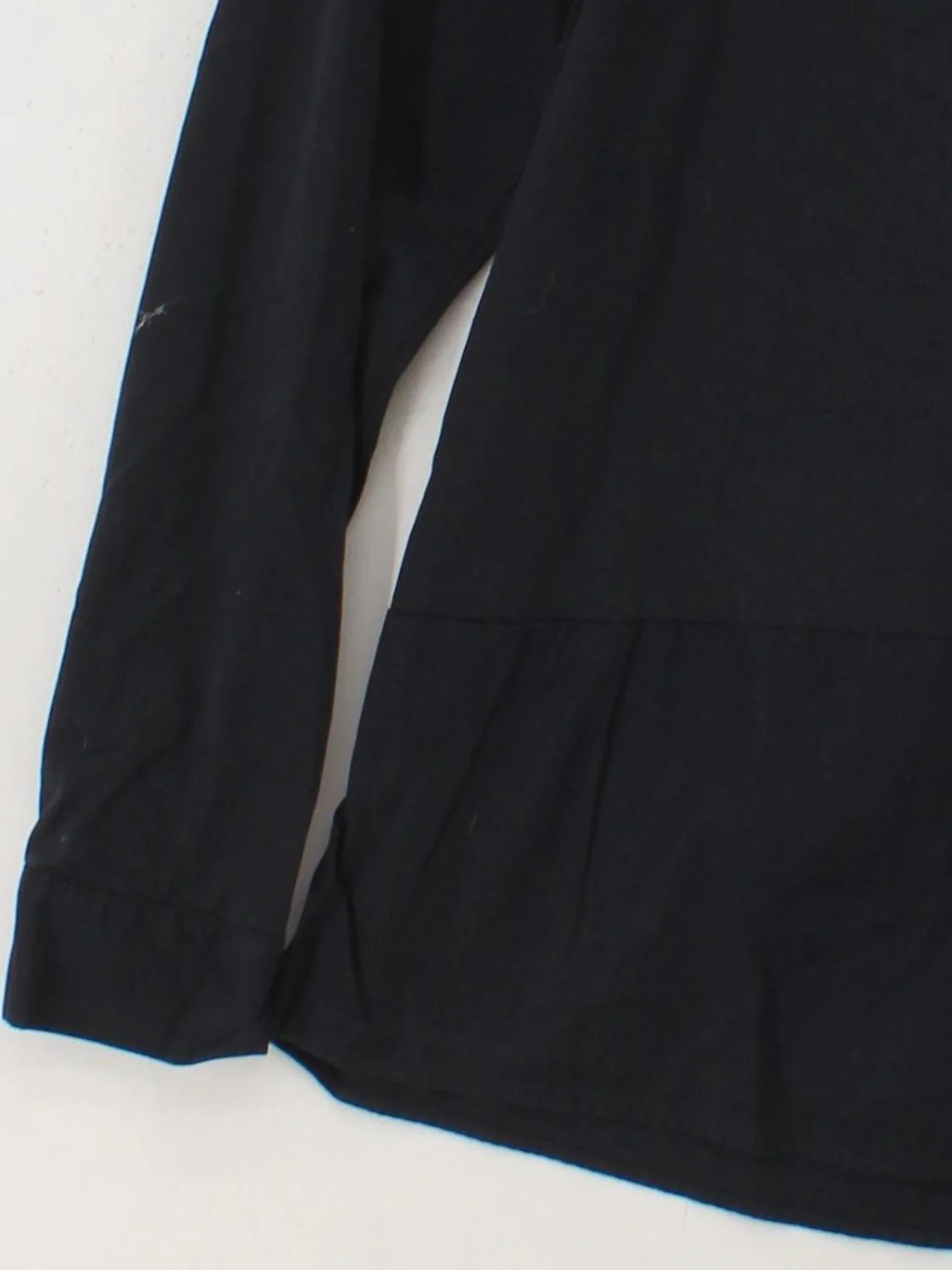 COS Women's Top M Black 100% Cotton Long Sleeve Round Neck Basic - Image 4