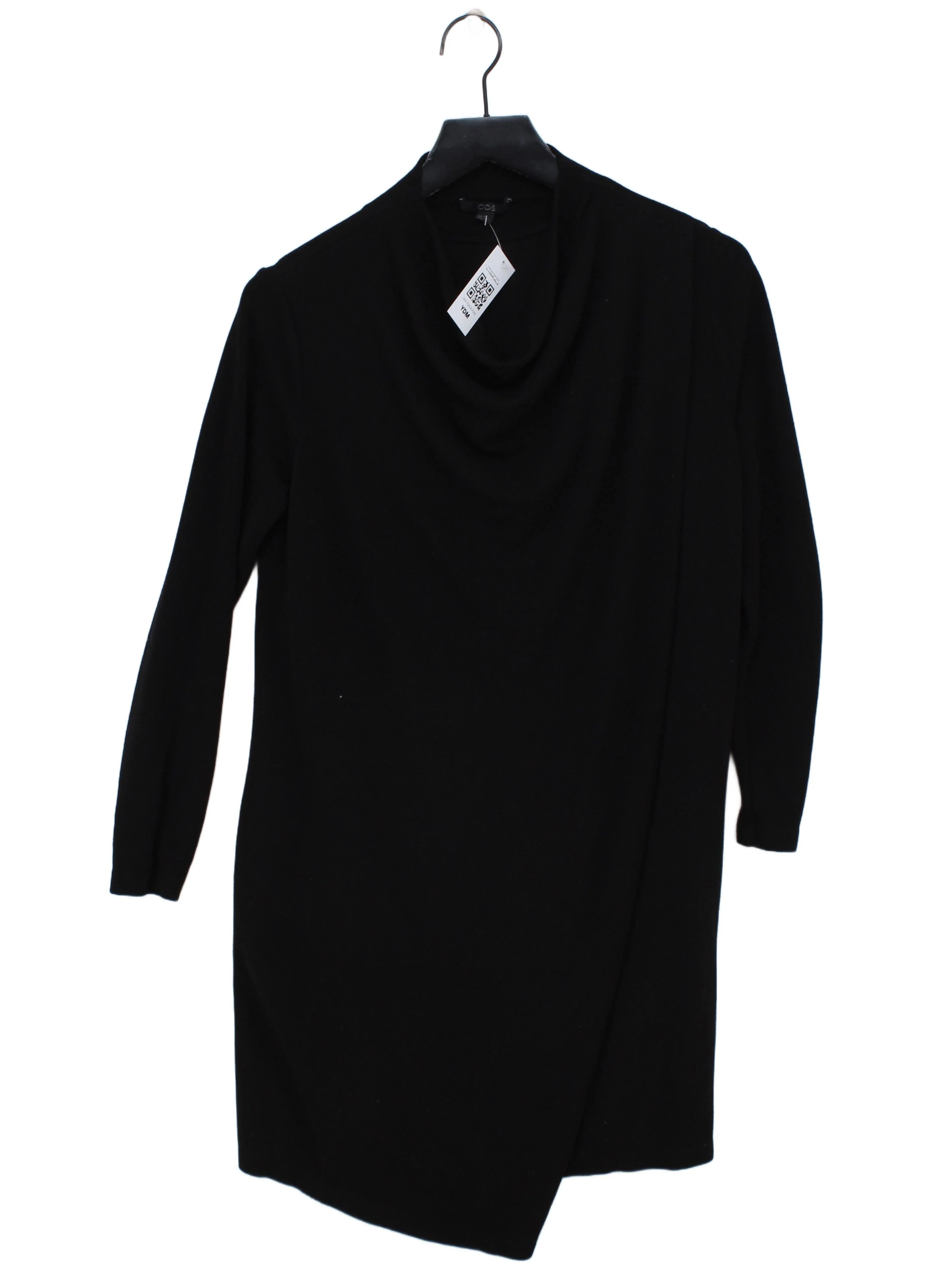 COS Women's Top M Black Viscose with Polyester, Elastane Basic