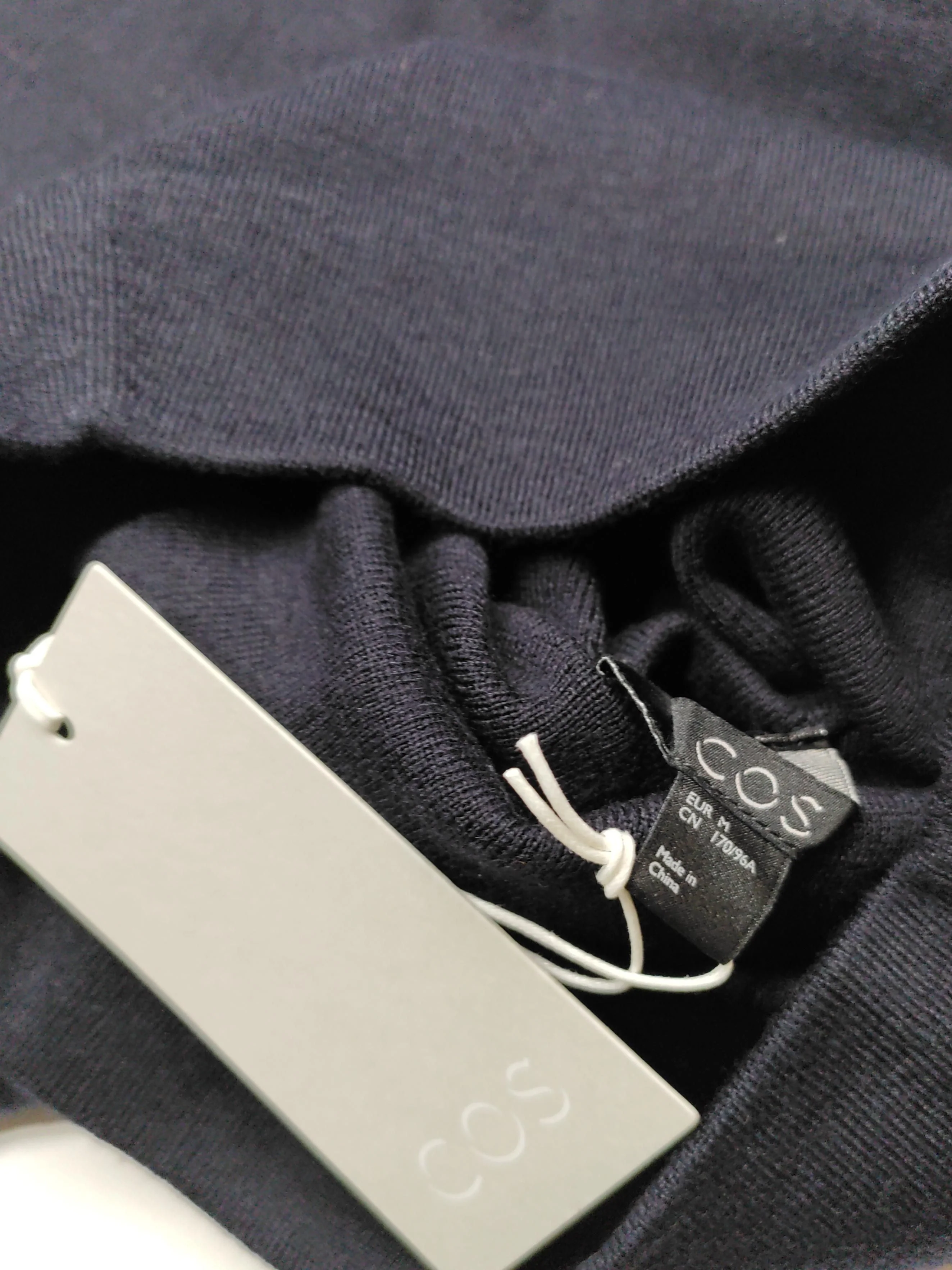 COS Women's Top M Black Wool with Cotton Tunic New with tags - Image 5