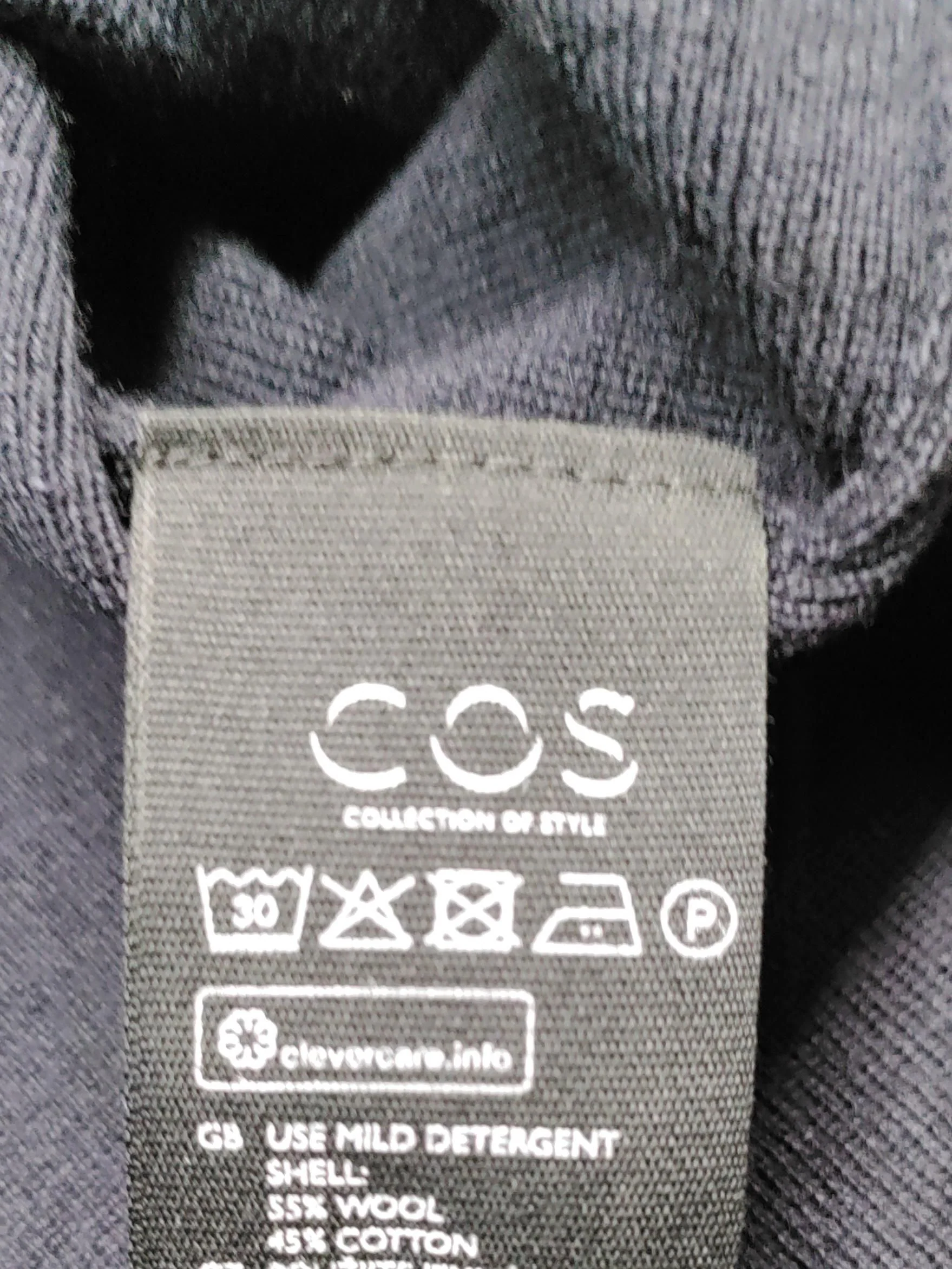 COS Women's Top M Black Wool with Cotton Tunic New with tags - Image 6