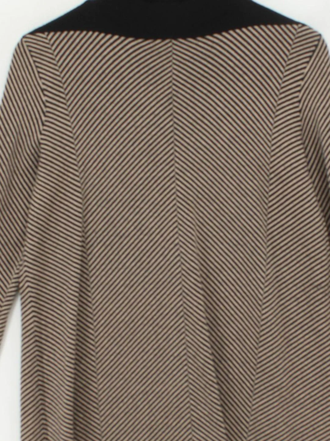 COS Women's Top M Multi Striped 100% Wool Long Sleeve High Neck Tunic - Image 3