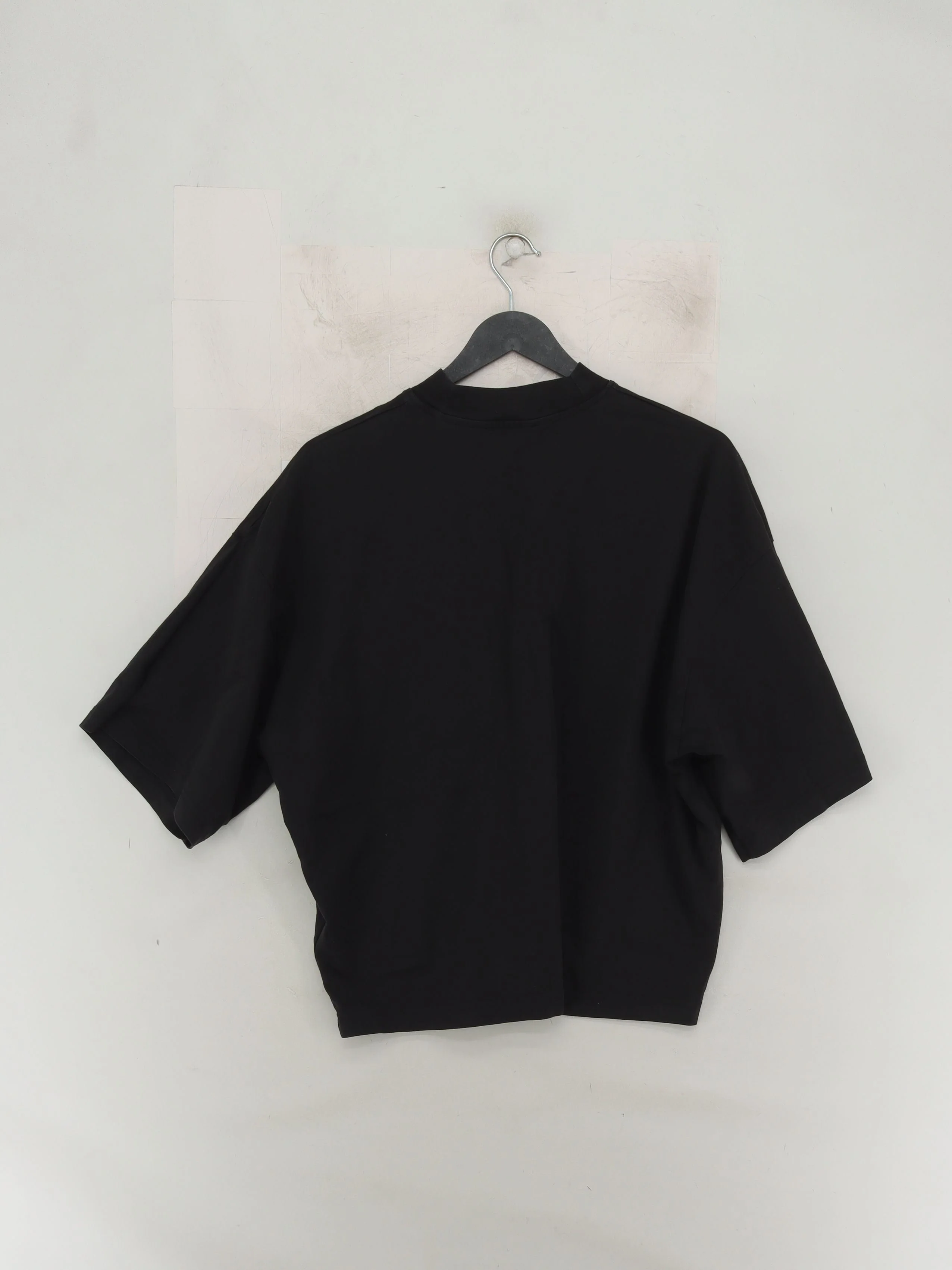 COS Women's Top S Black 100% Cotton Short Sleeve Crew Neck Basic - Image 2